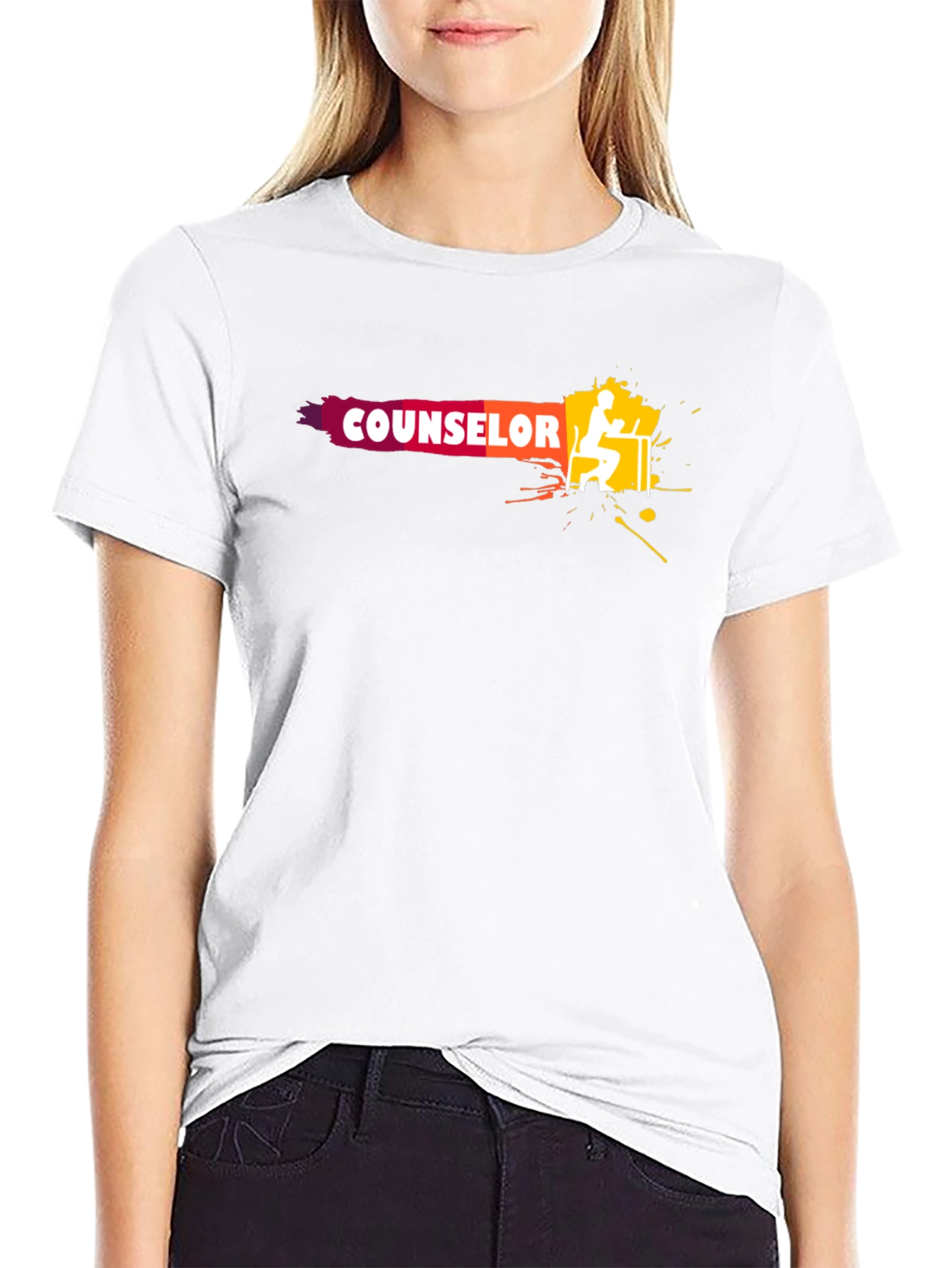 Counselor Graphic Tee - Unisex Black T-Shirt