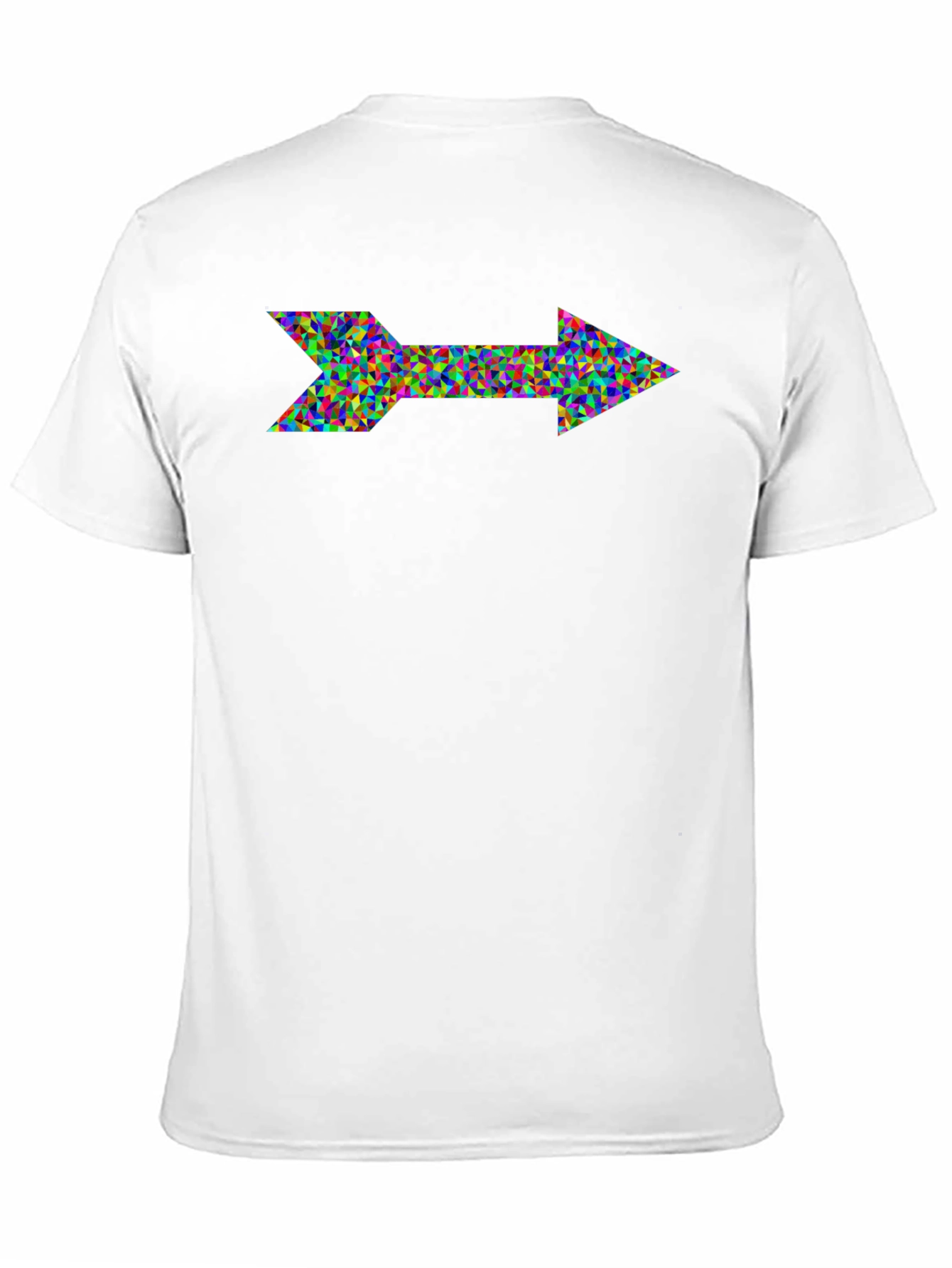 Abstract Arrow Graphic Black T-Shirt