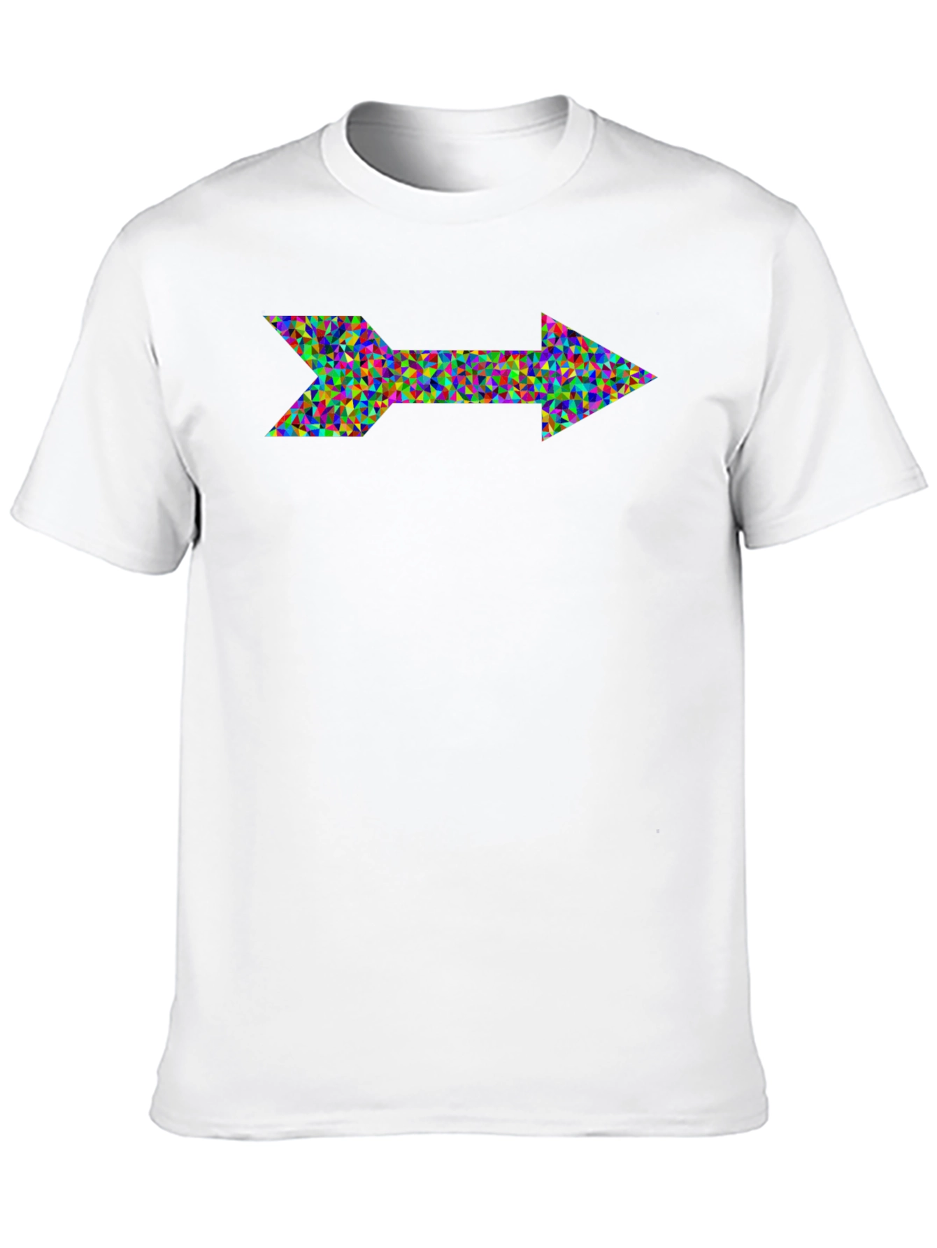 Abstract Arrow Graphic Black T-Shirt