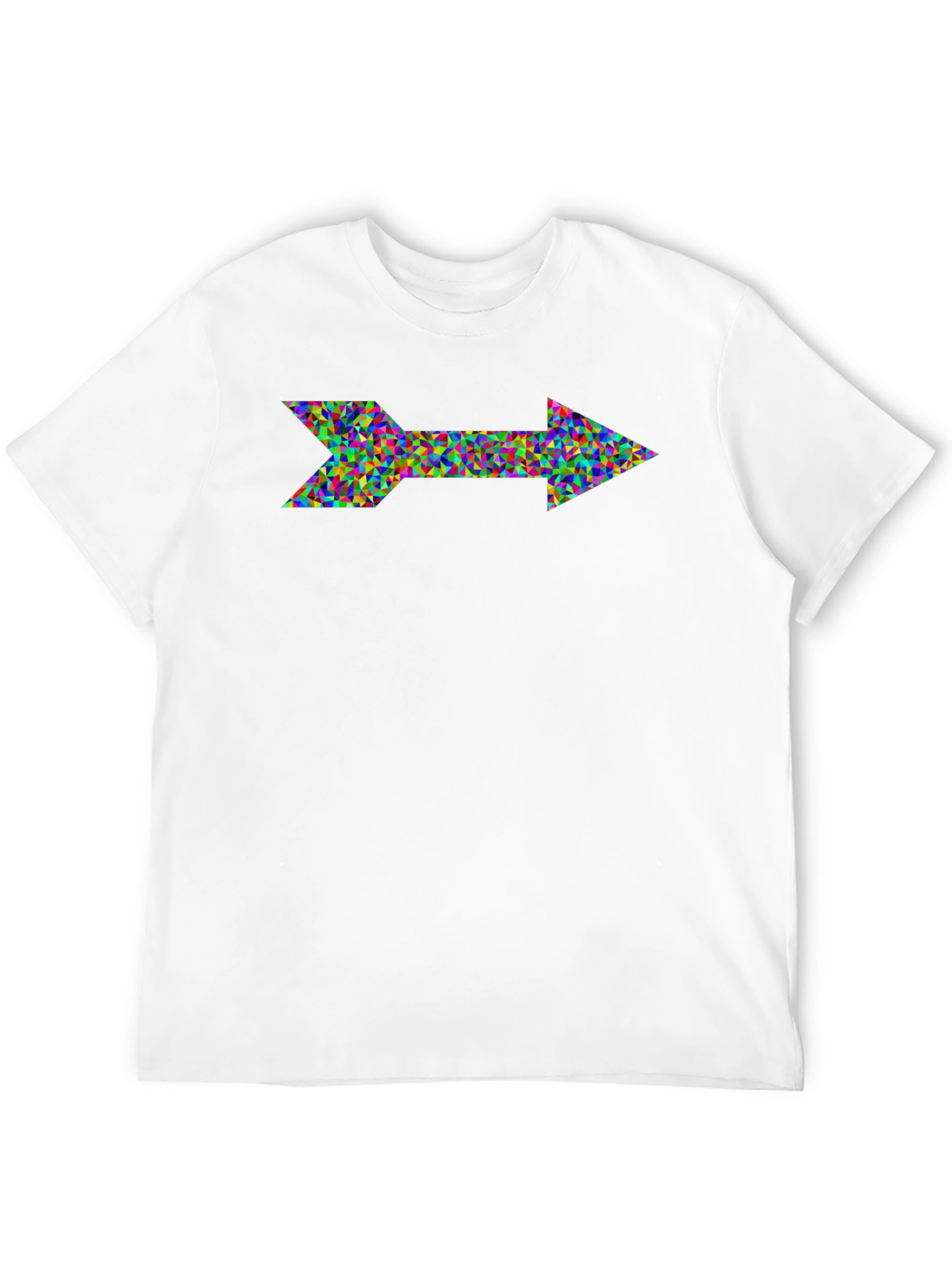 Abstract Arrow Graphic Black T-Shirt