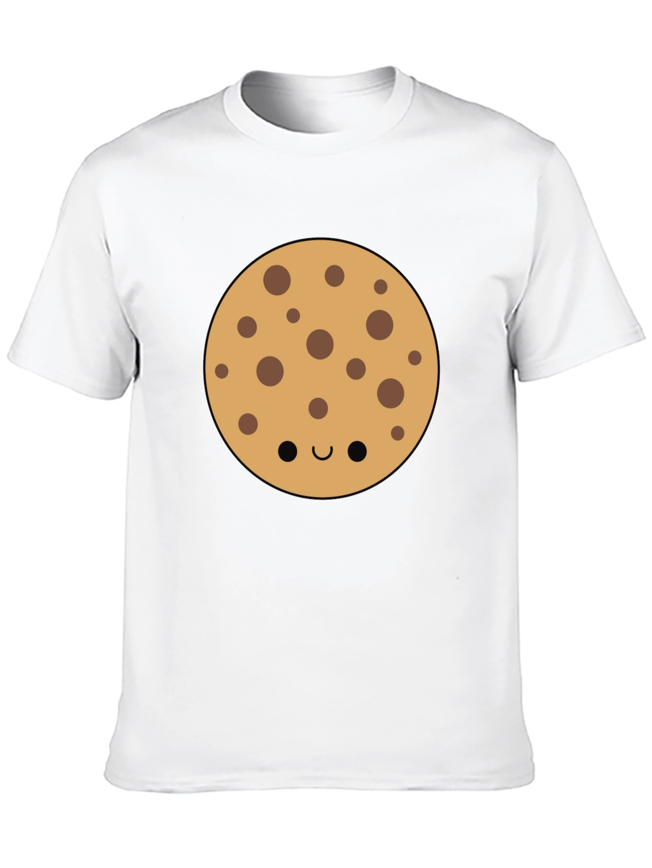 Cute Cookie Graphic Tee - Black Casual Shirt