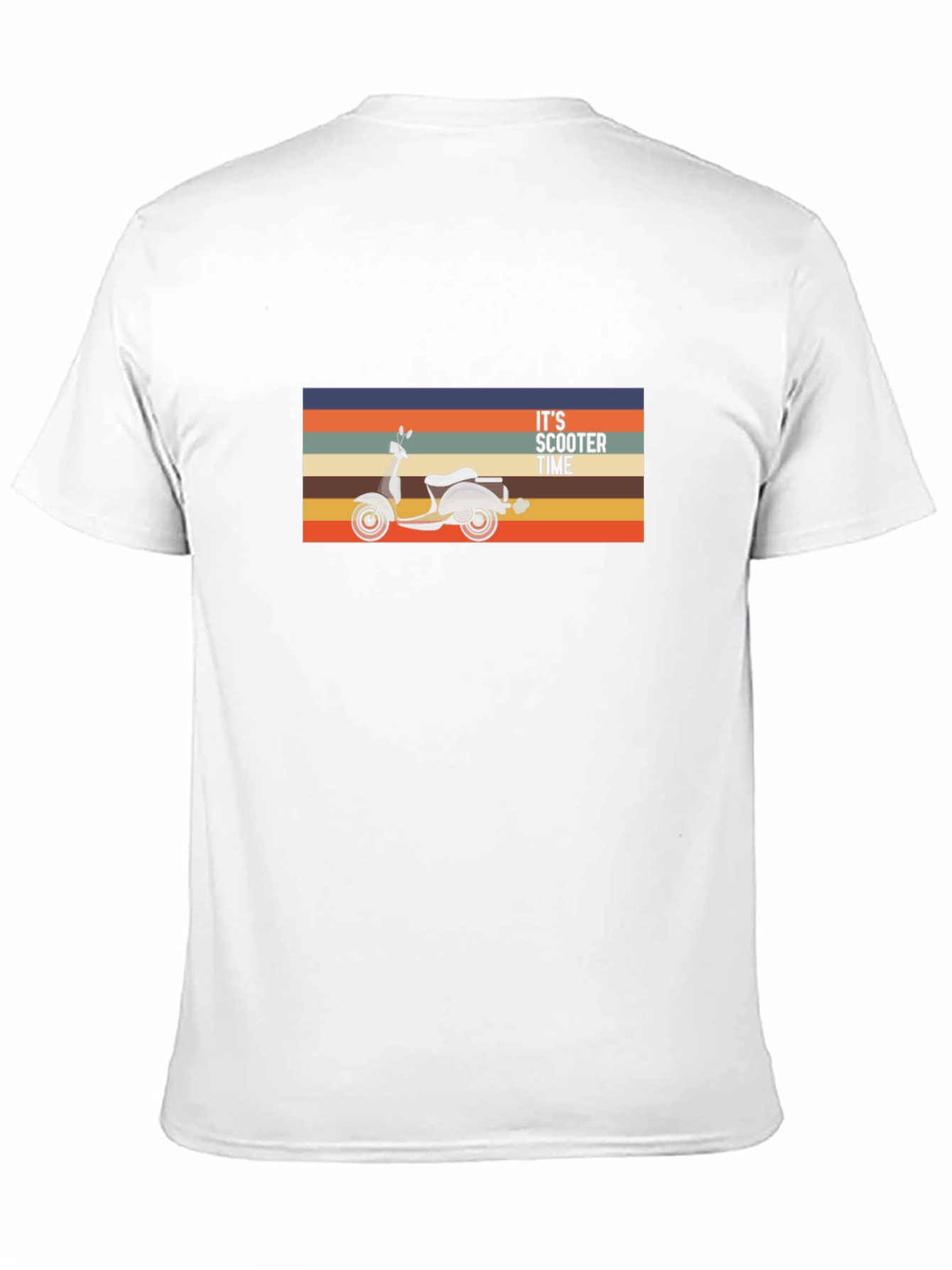 Its Scooter Time Retro Graphic Tee - Black