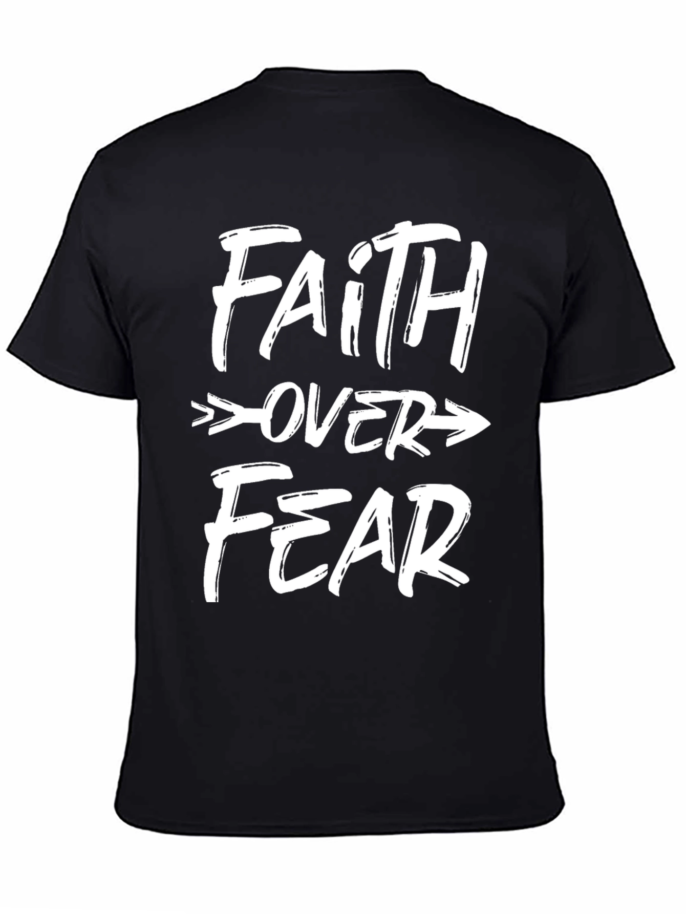 Faith Over Fear Graphic Tee - Black Unisex T-Shirt