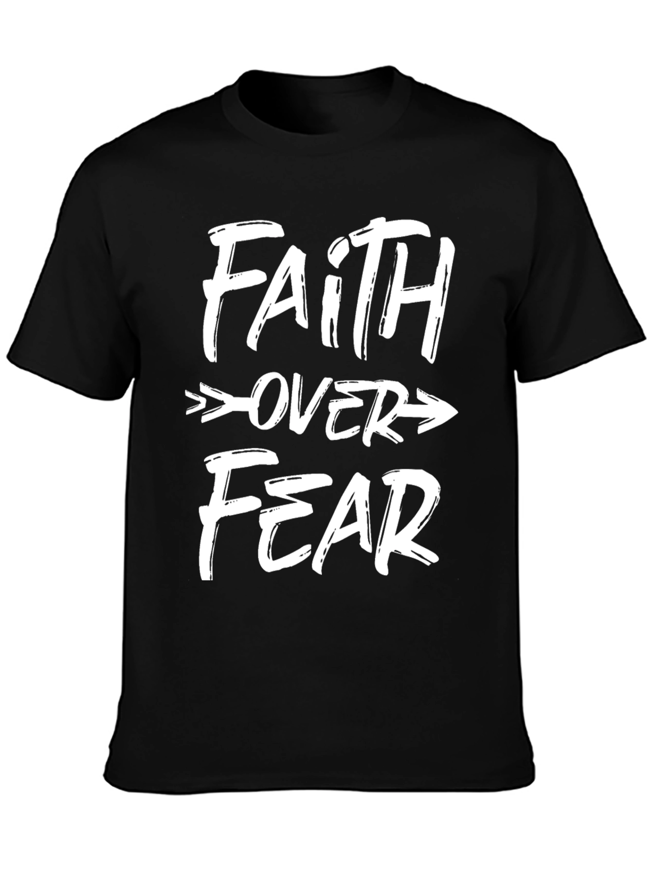 Faith Over Fear Graphic Tee - Black Unisex T-Shirt