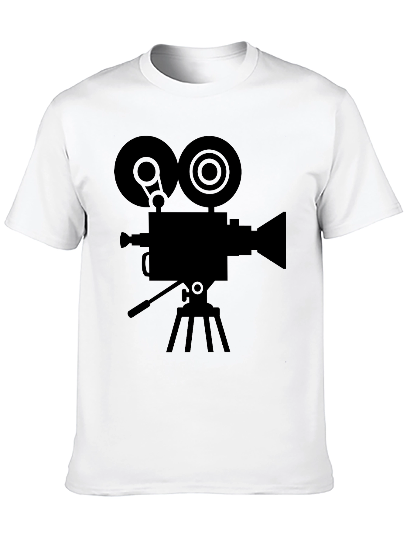 Classic Film Camera Graphic T-Shirt - Retro Movie Tee