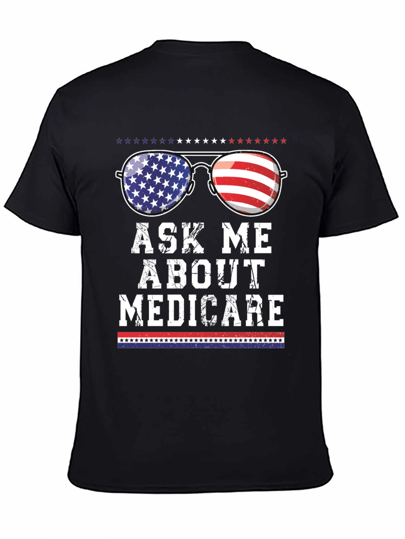 Ask Me About Medicare Patriotic T-Shirt