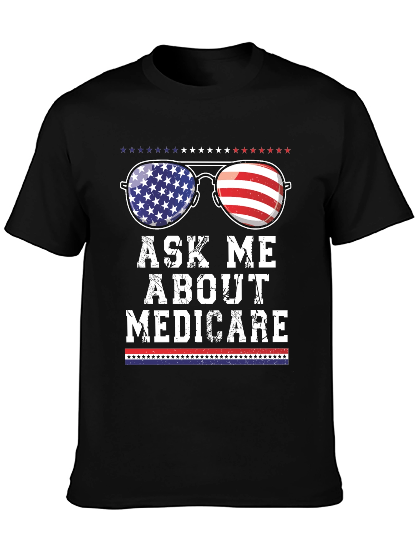 Ask Me About Medicare Patriotic T-Shirt