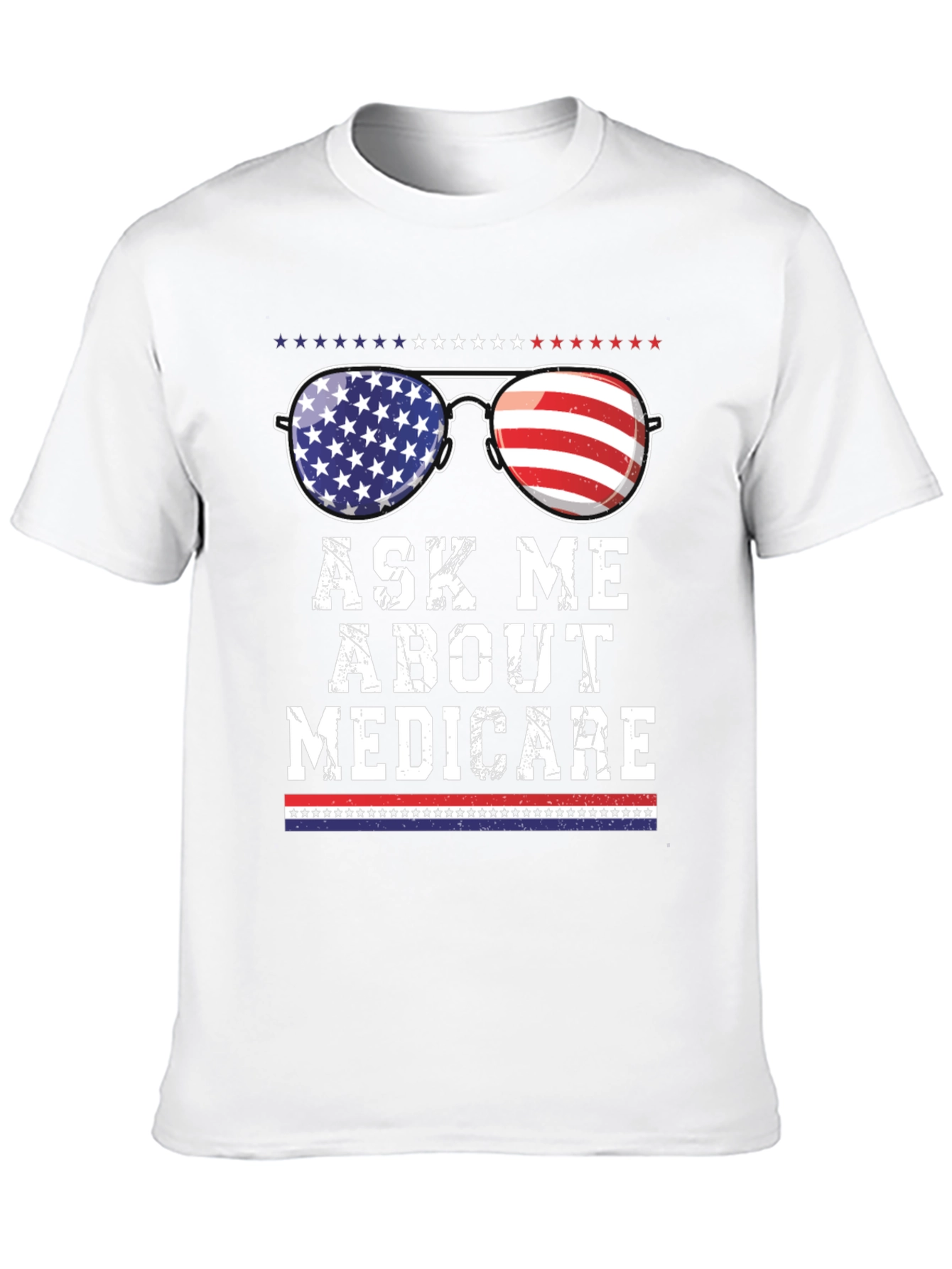 Ask Me About Medicare Patriotic T-Shirt