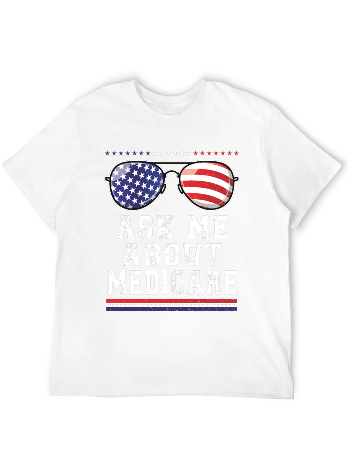 Ask Me About Medicare Patriotic T-Shirt