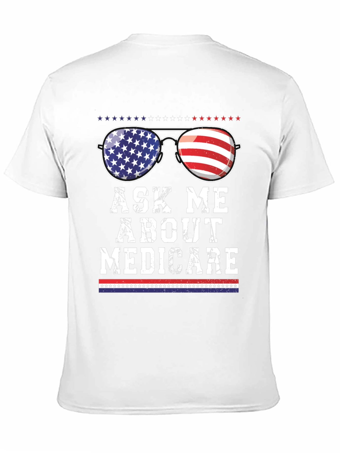 Ask Me About Medicare Patriotic T-Shirt