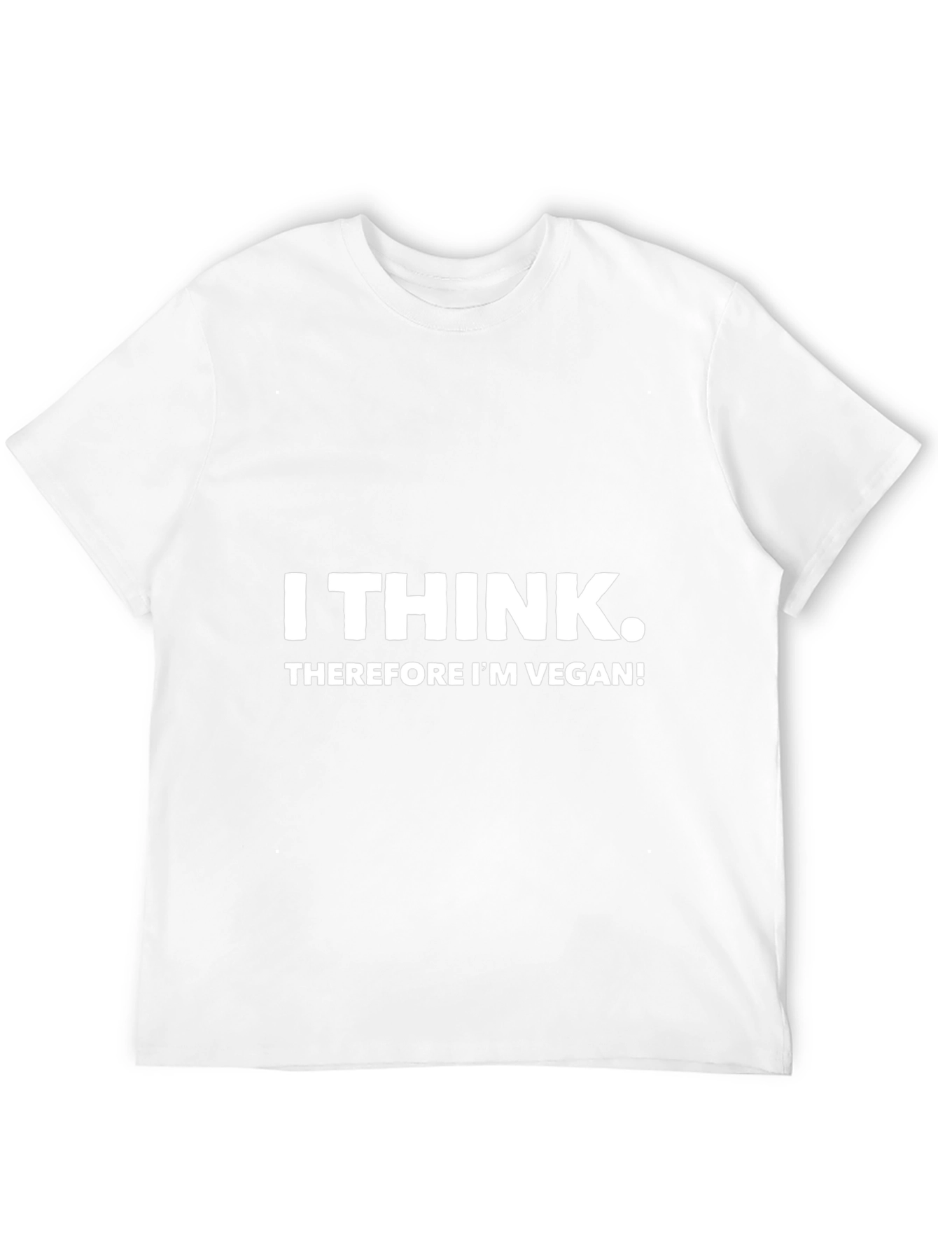 I Think Therefore Im Vegan Black Tee