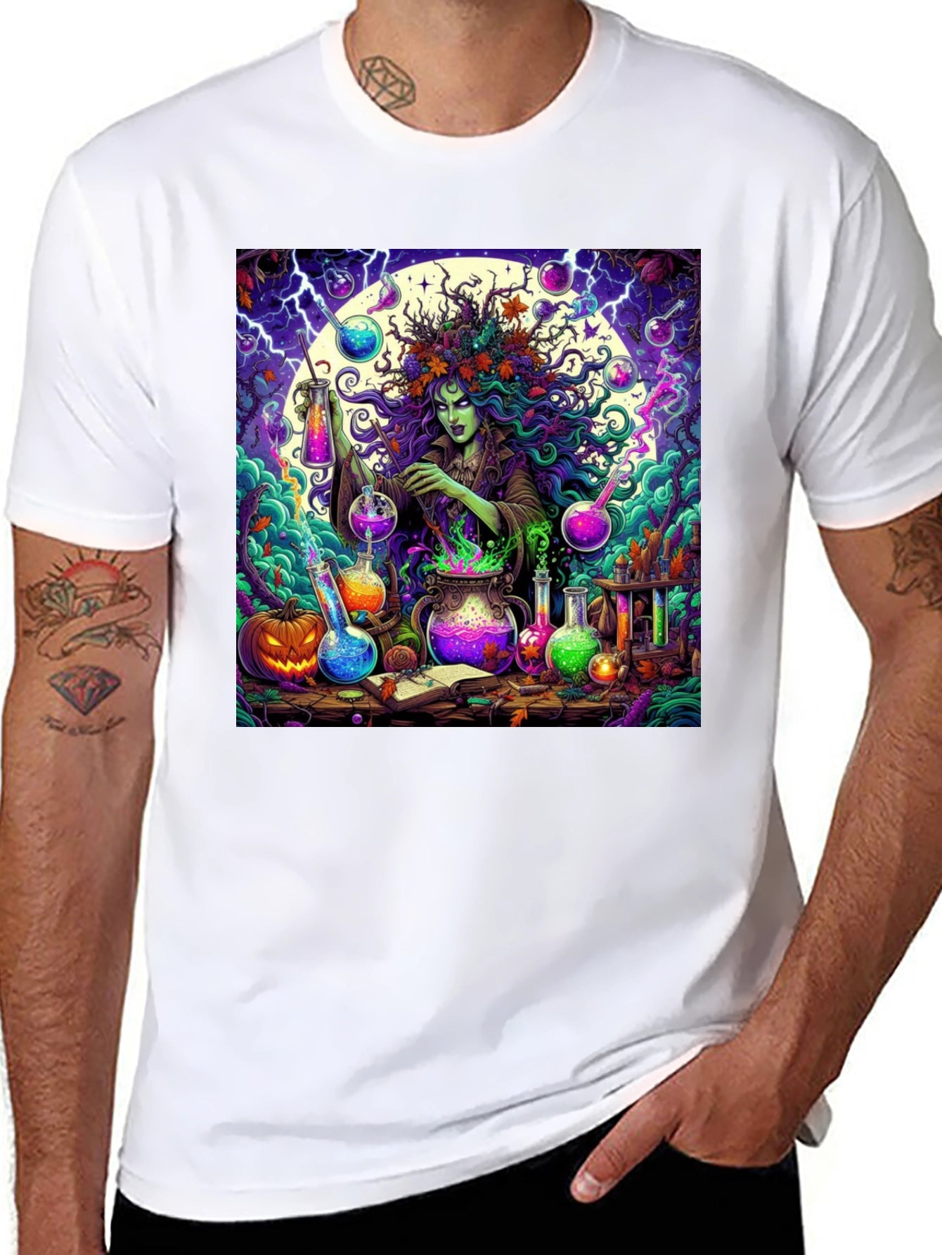 Witchs Brew Graphic Tee - Halloween T-Shirt