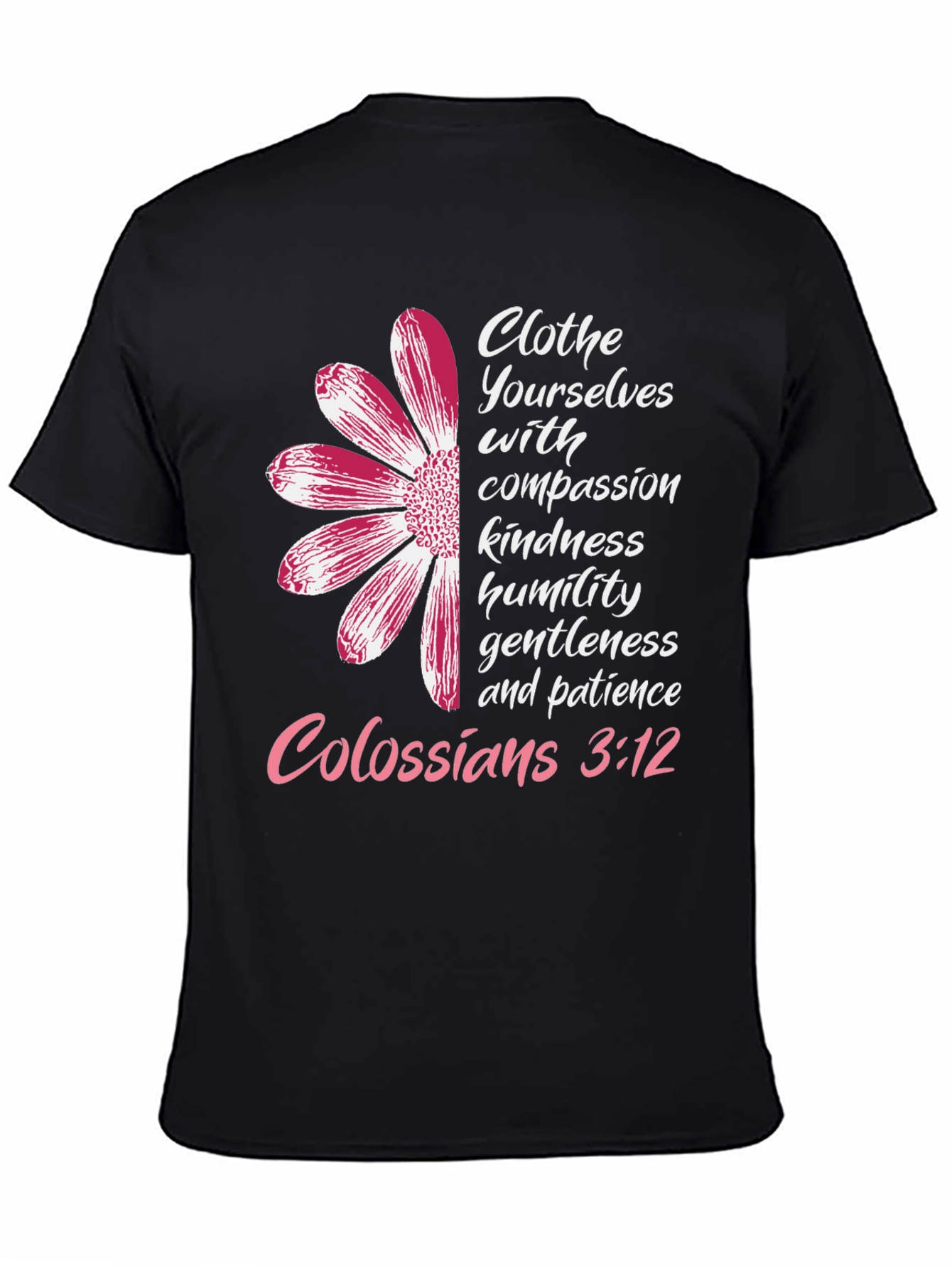 Floral Christian Colossians 3:12 T-Shirt