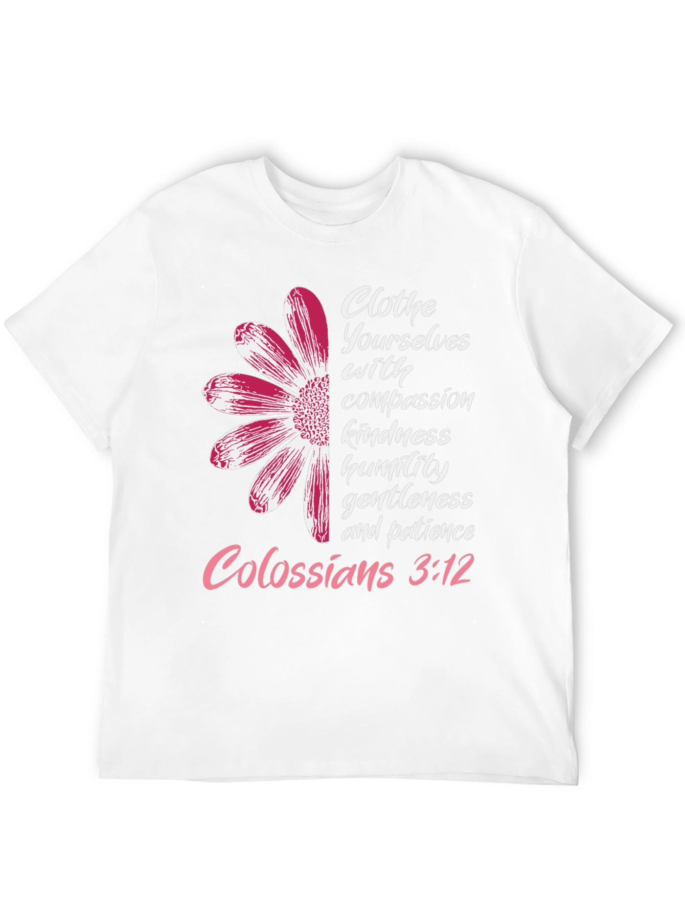 Floral Christian Colossians 3:12 T-Shirt