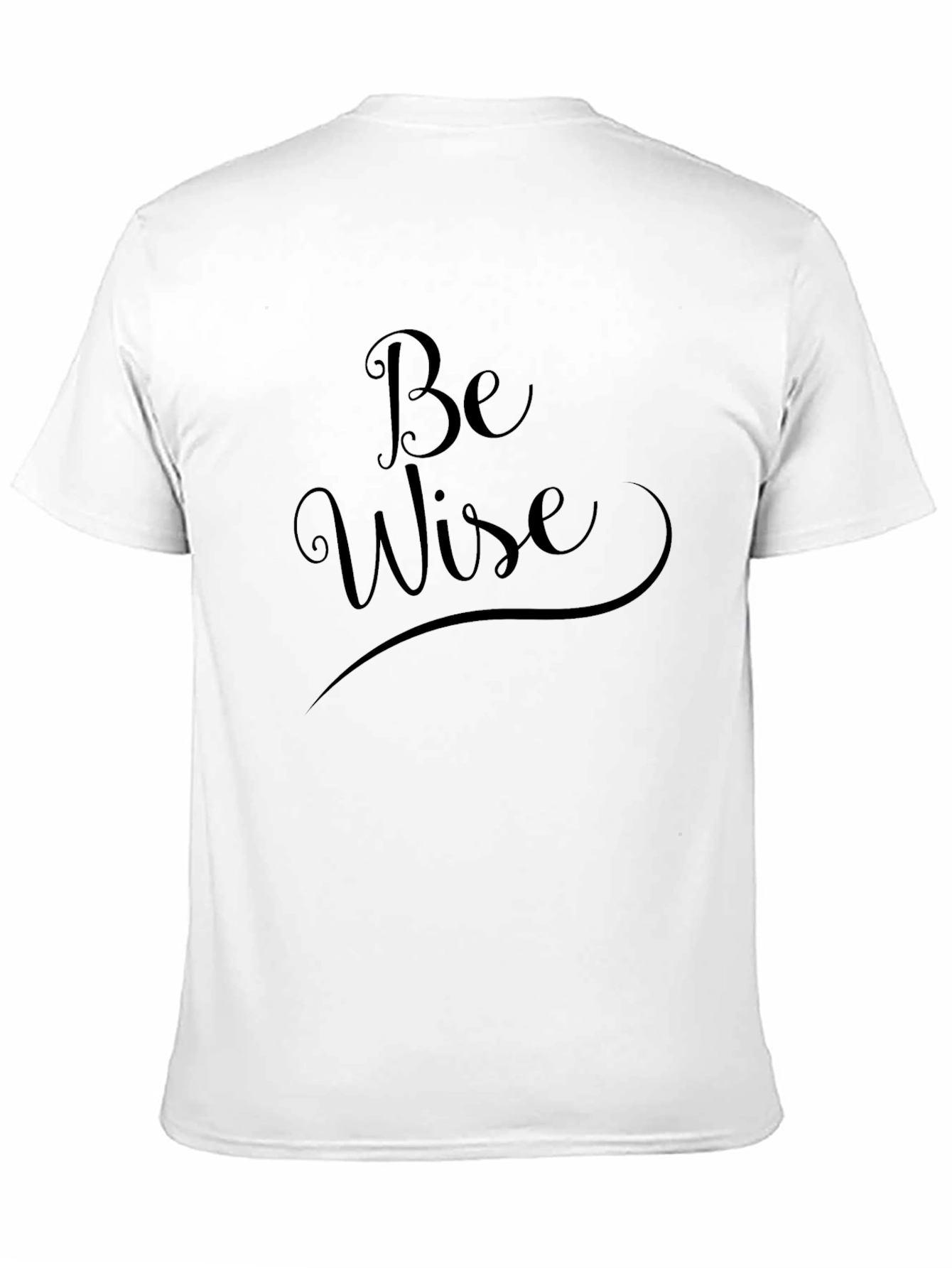 Be Wise Black Graphic Tee - Classic Style