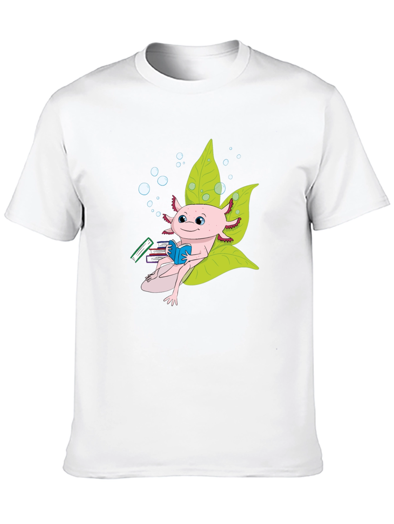 Axolotl Bookworm T-Shirt - Unique & Stylish Tee