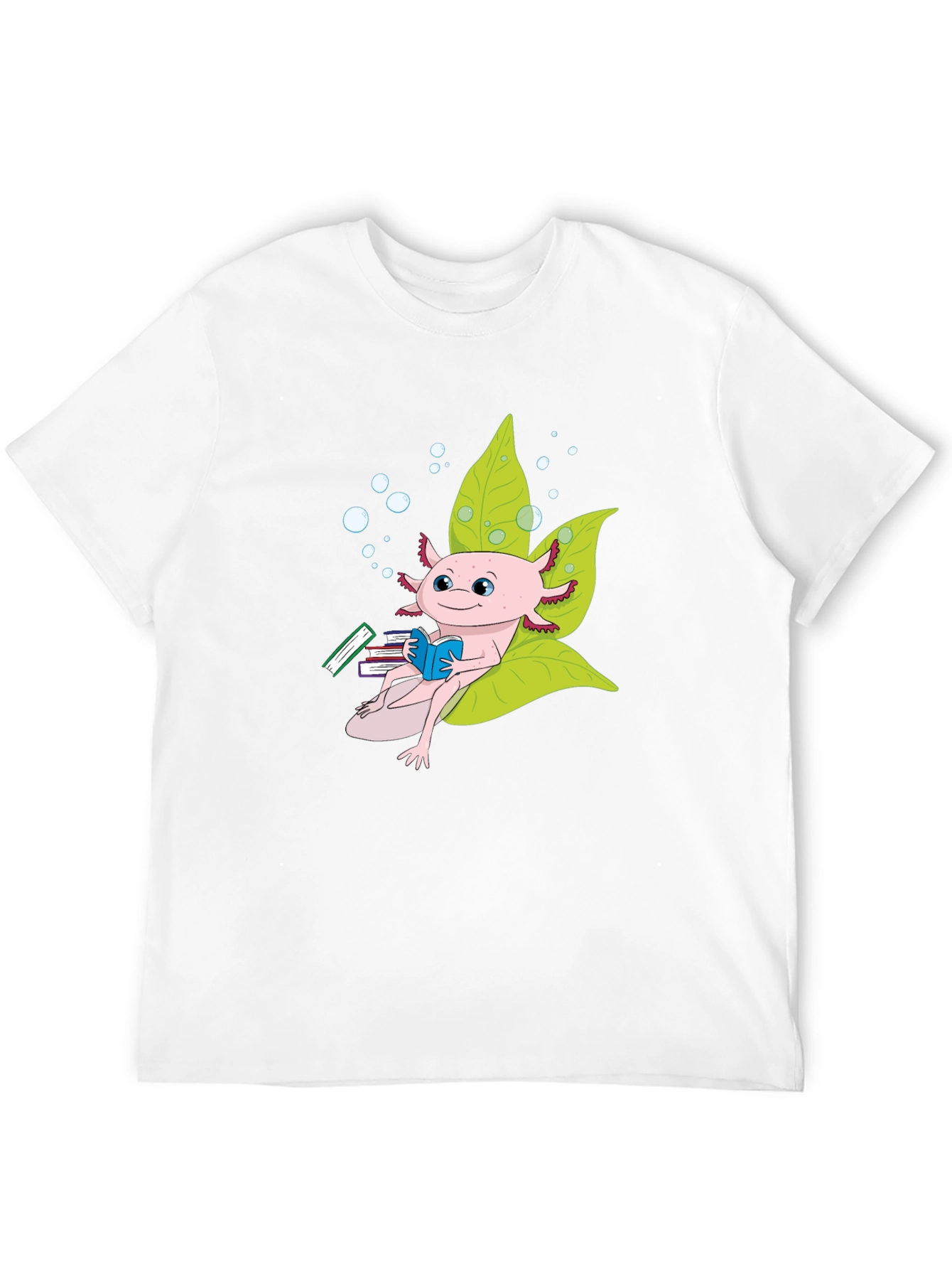 Axolotl Bookworm T-Shirt - Unique & Stylish Tee