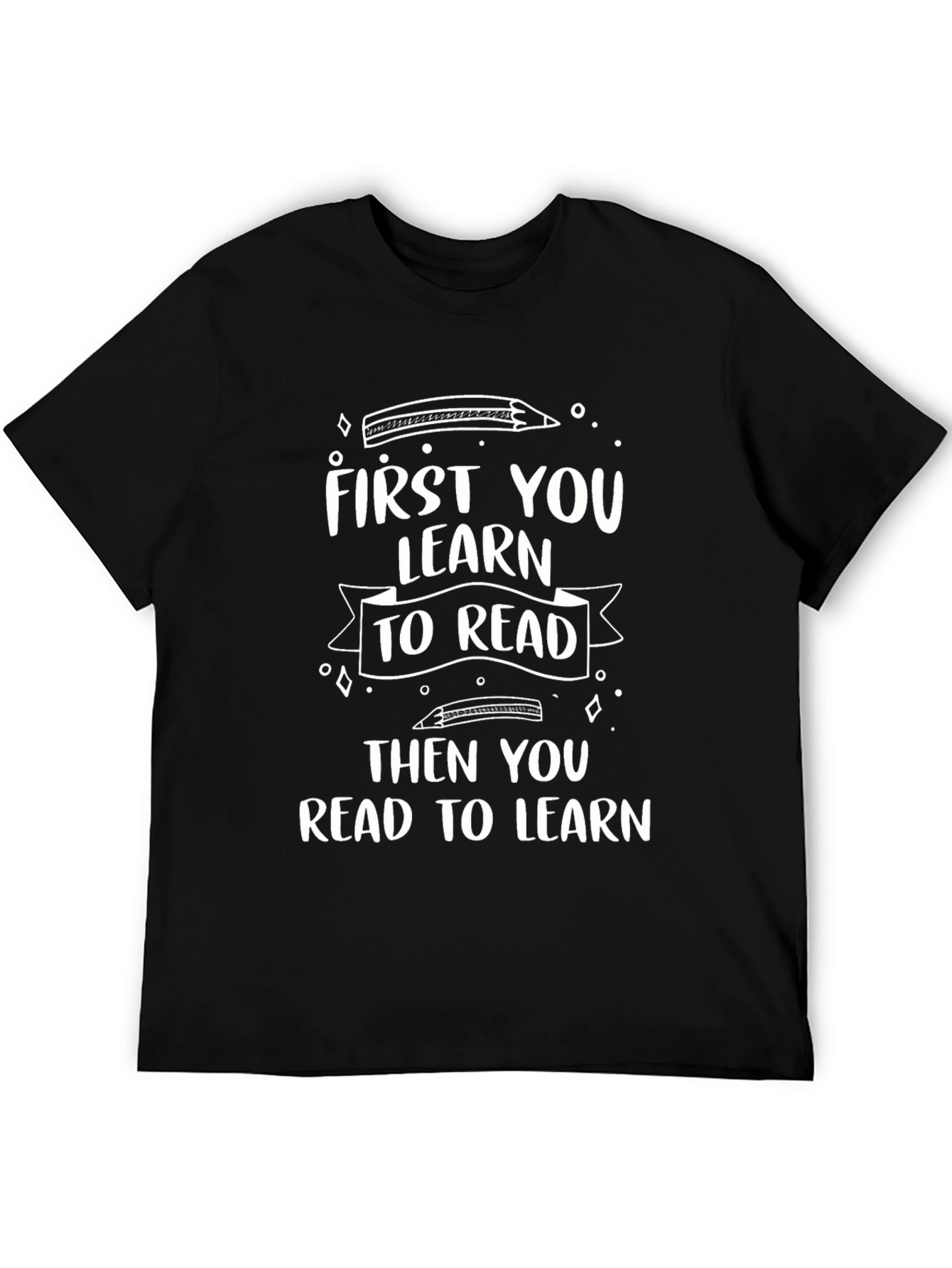 Learn to Read Black Tee