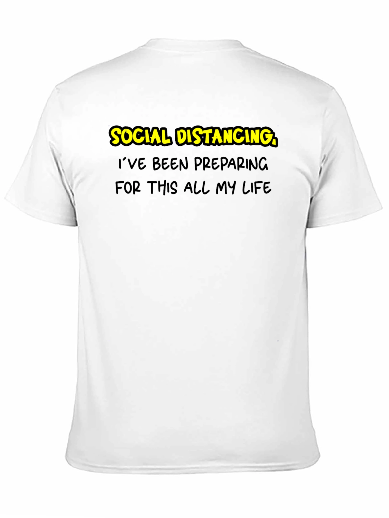 Social Distancing Prep T-Shirt - Black