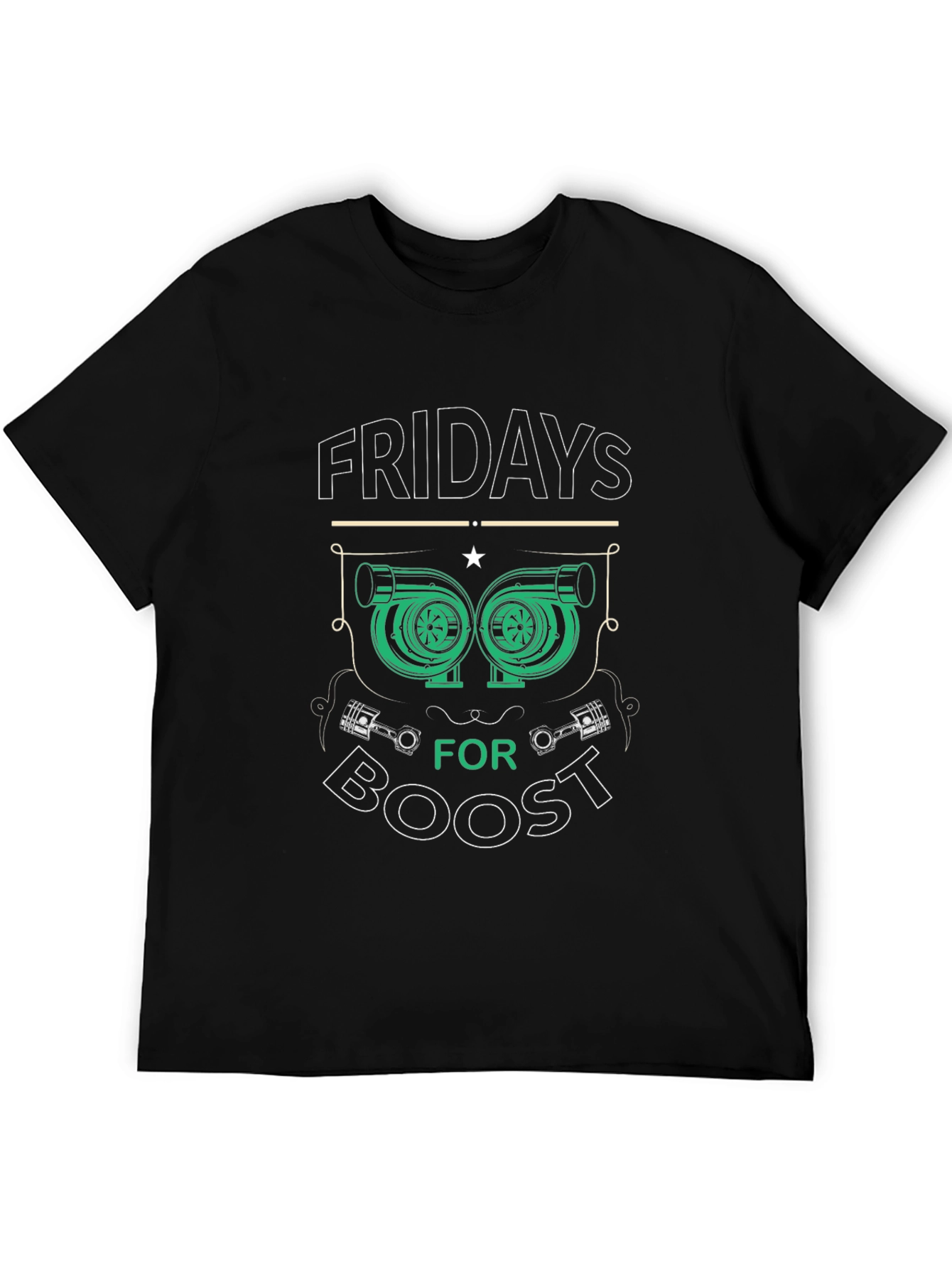 Fridays for Boost T-Shirt - Turbocharged Style