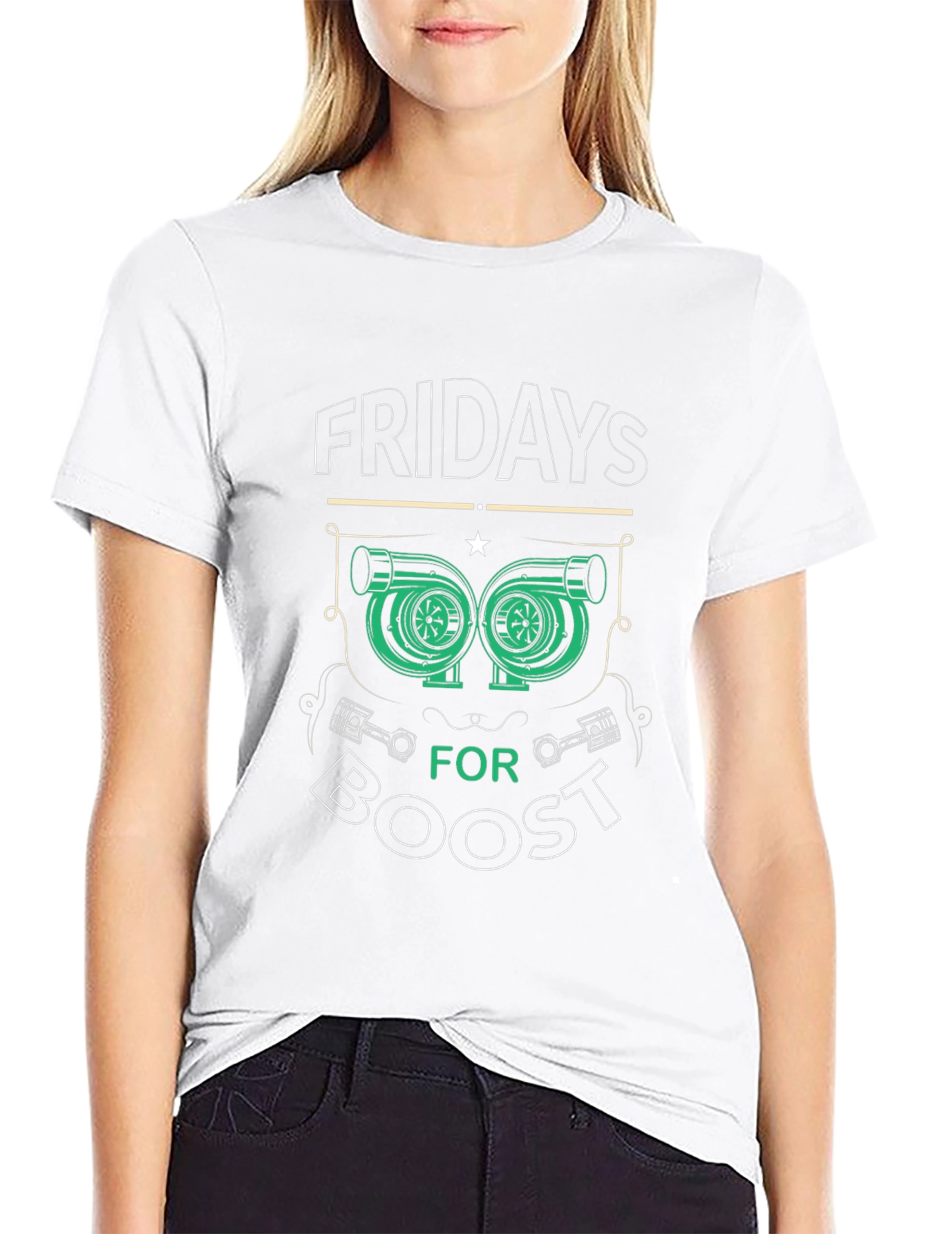 Fridays for Boost T-Shirt - Turbocharged Style
