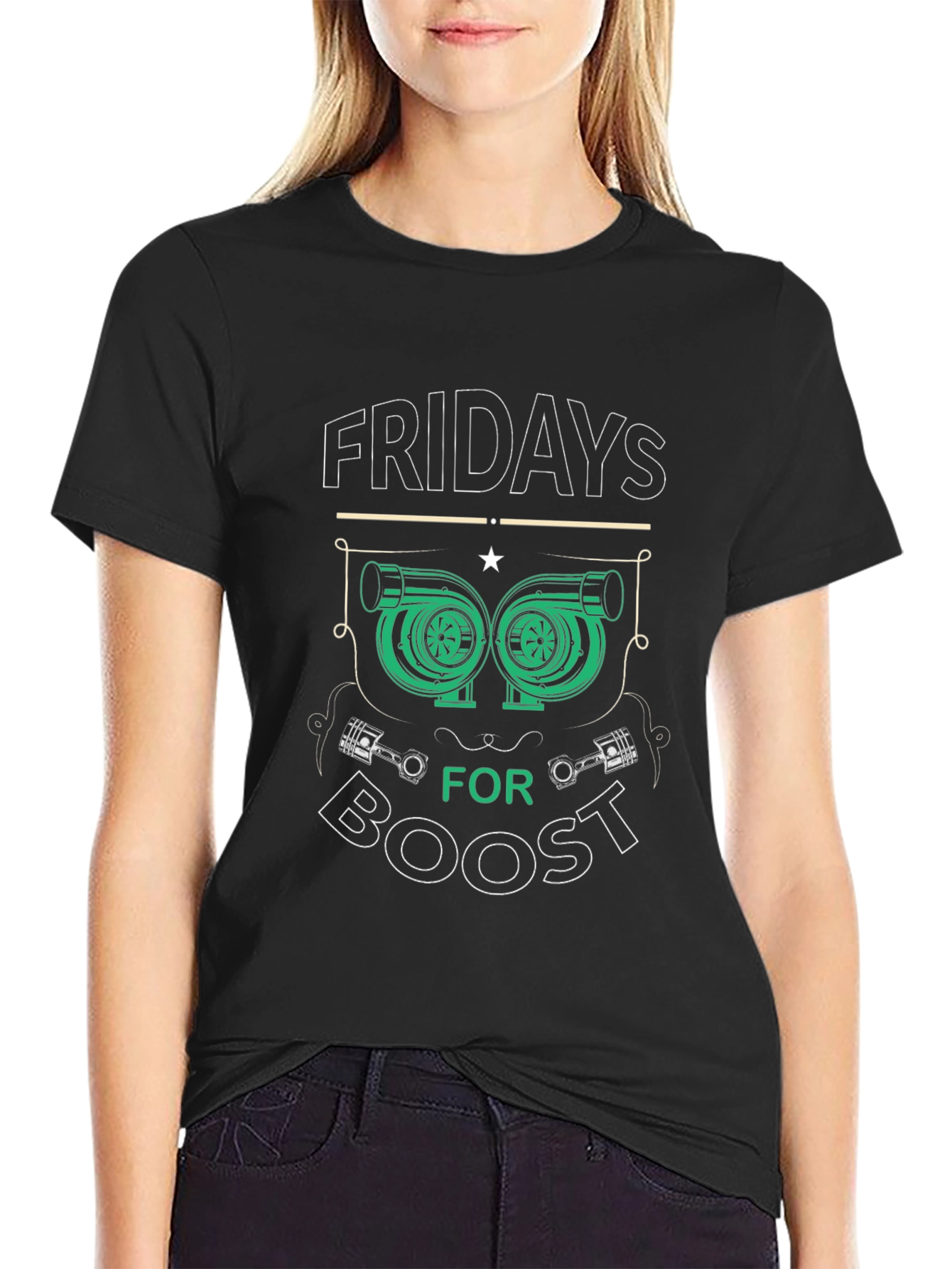 Fridays for Boost T-Shirt - Turbocharged Style