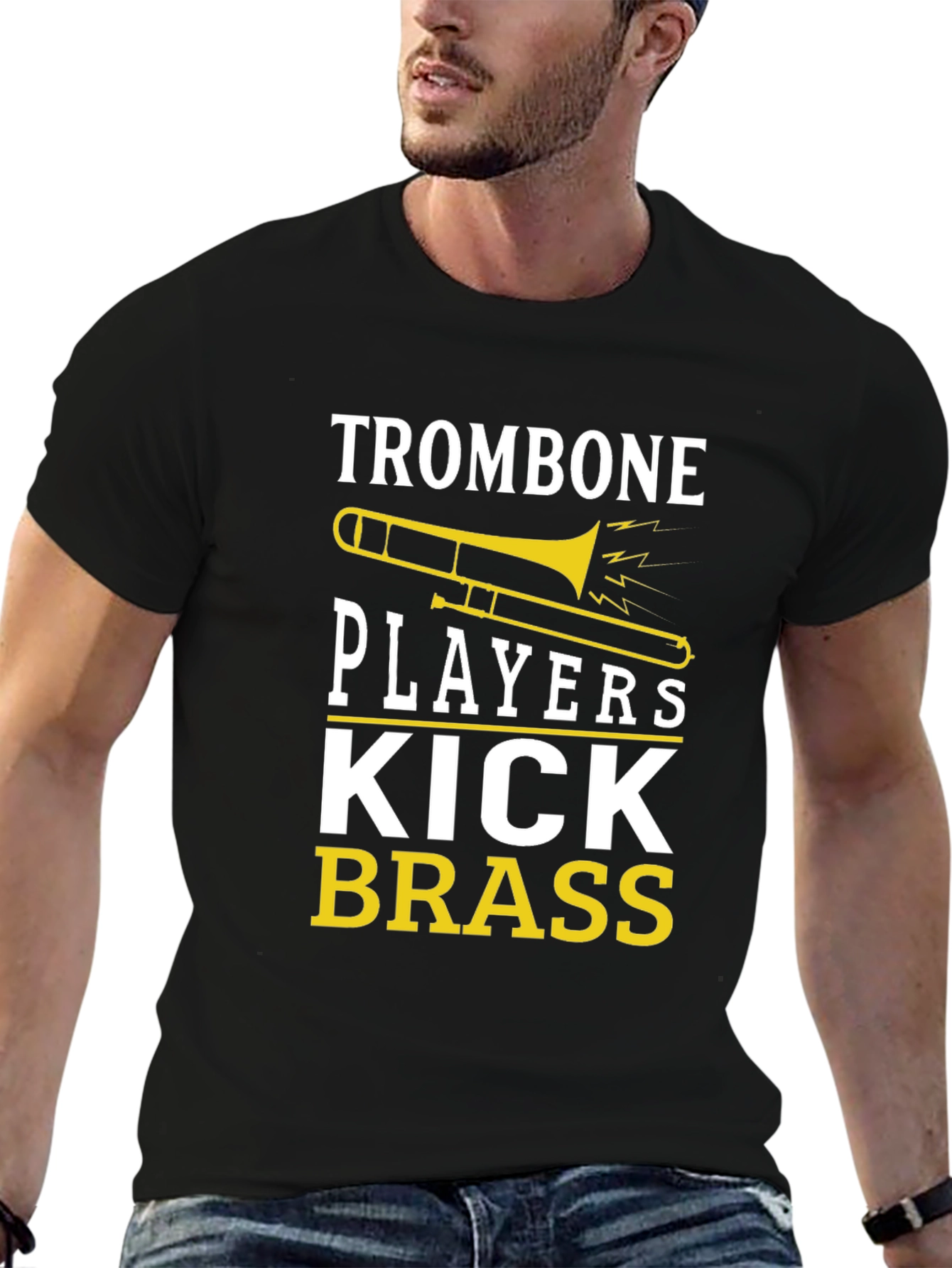 Trombone Players Kick Brass Graphic T-Shirt