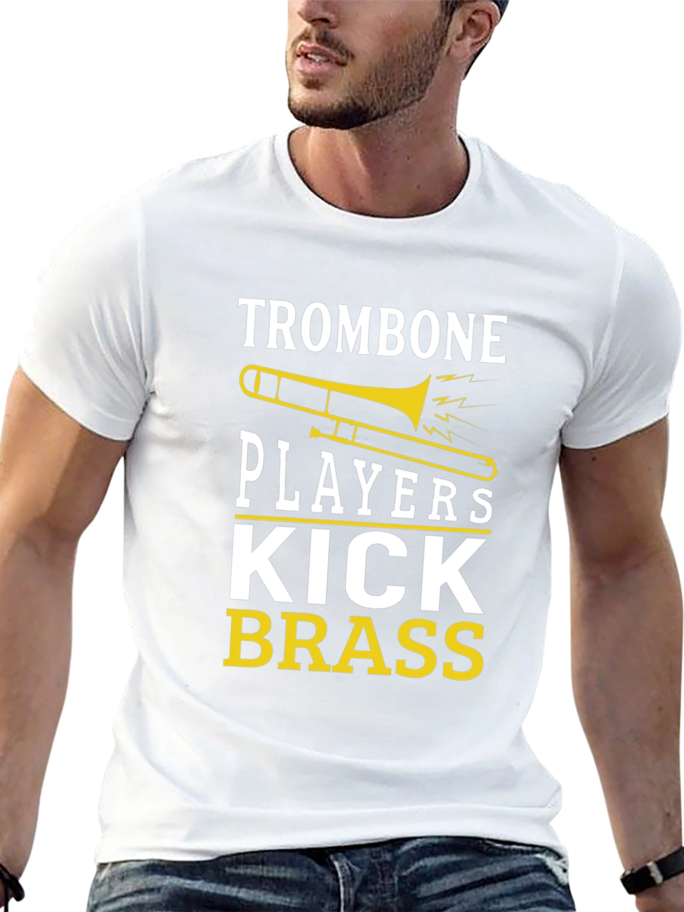 Trombone Players Kick Brass Graphic T-Shirt