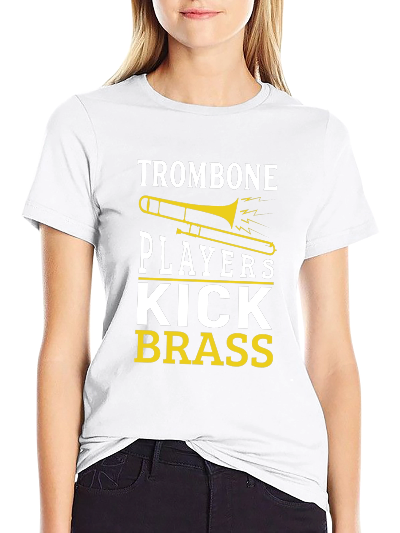 Trombone Players Kick Brass Graphic T-Shirt