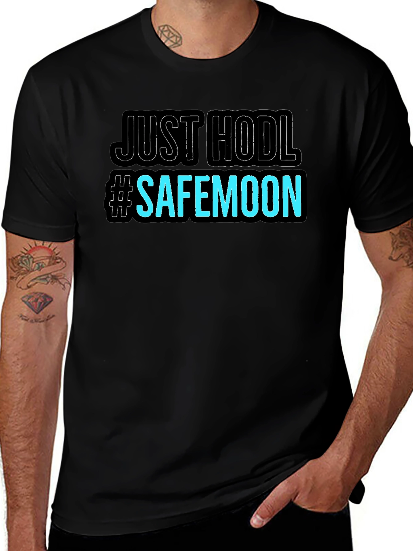 Just HODL #SAFEMOON Black T-Shirt