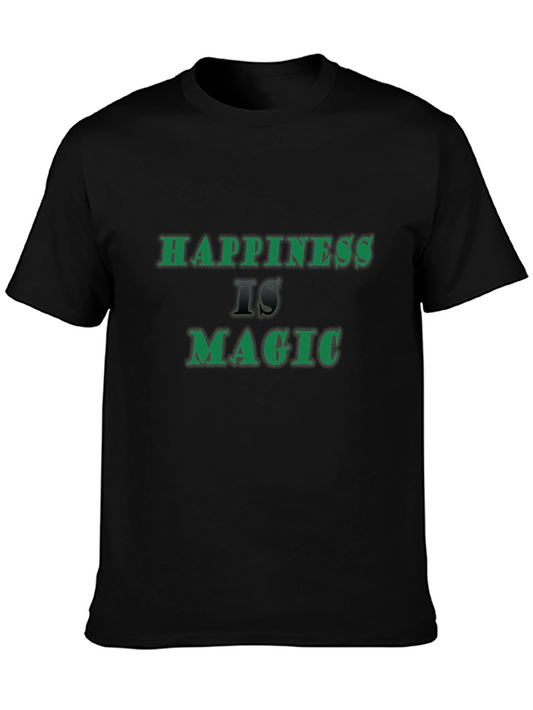 Happiness is Magic Black T-Shirt