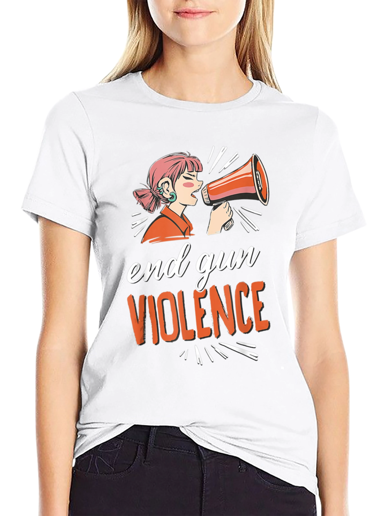 End Gun Violence T-Shirt - Unisex Black Tee