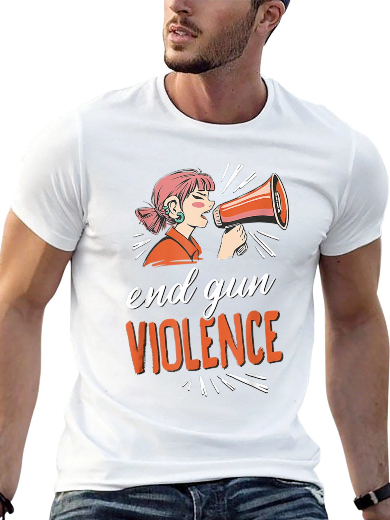 End Gun Violence T-Shirt - Unisex Black Tee