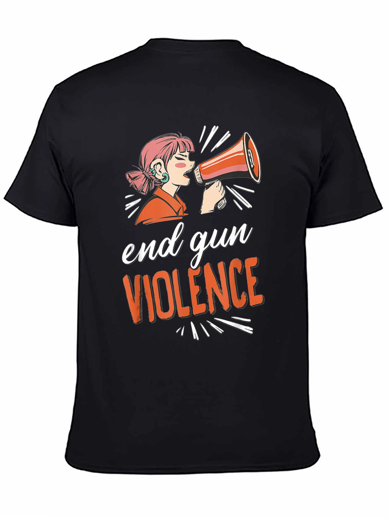 End Gun Violence T-Shirt - Unisex Black Tee