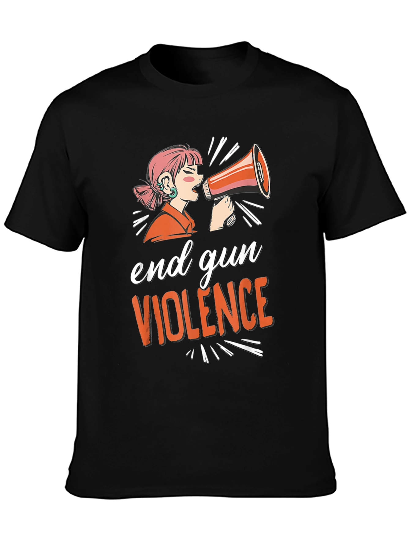 End Gun Violence T-Shirt - Unisex Black Tee