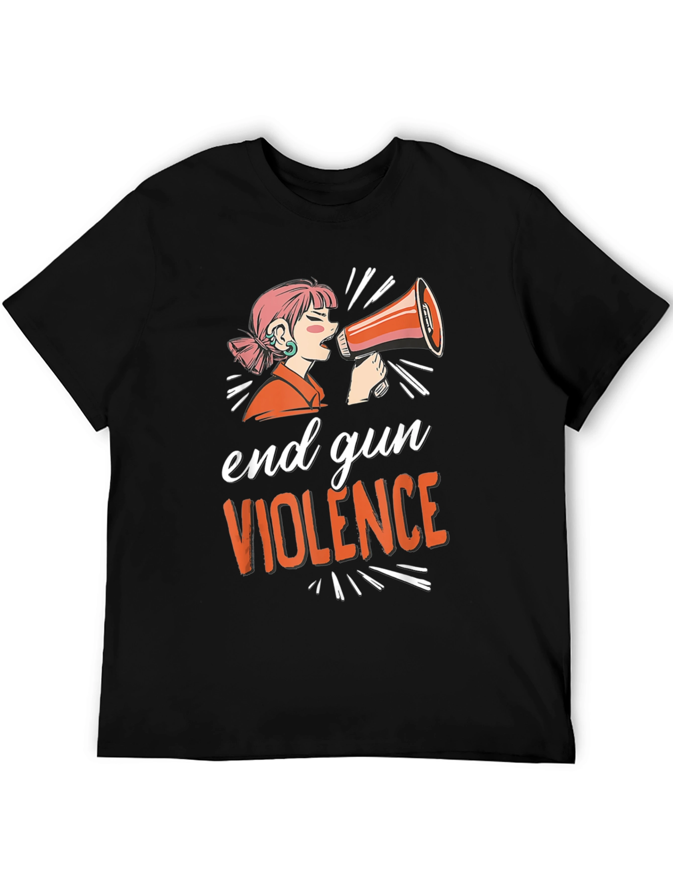 End Gun Violence T-Shirt - Unisex Black Tee
