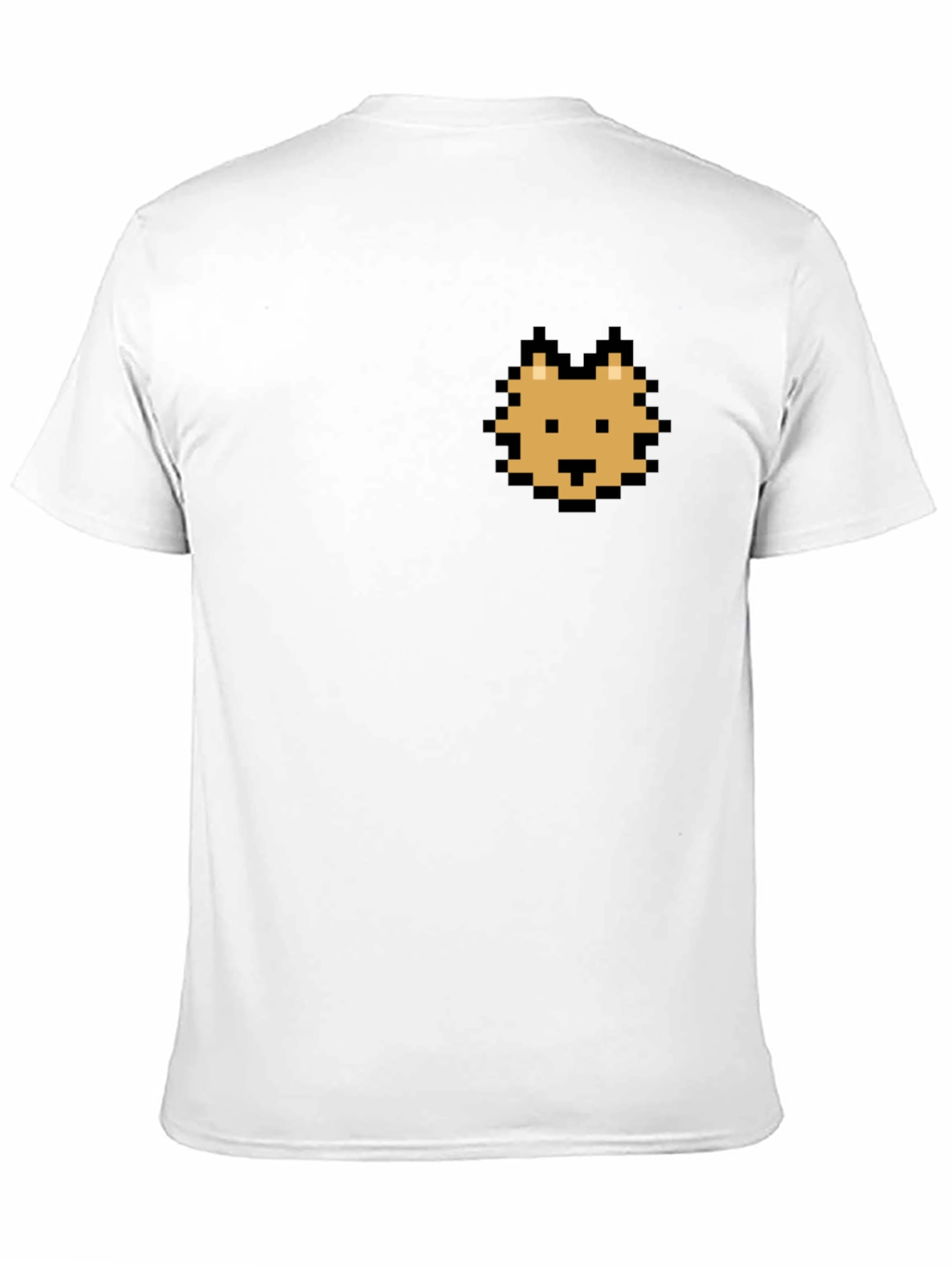 Pixel Cat Graphic Black T-Shirt