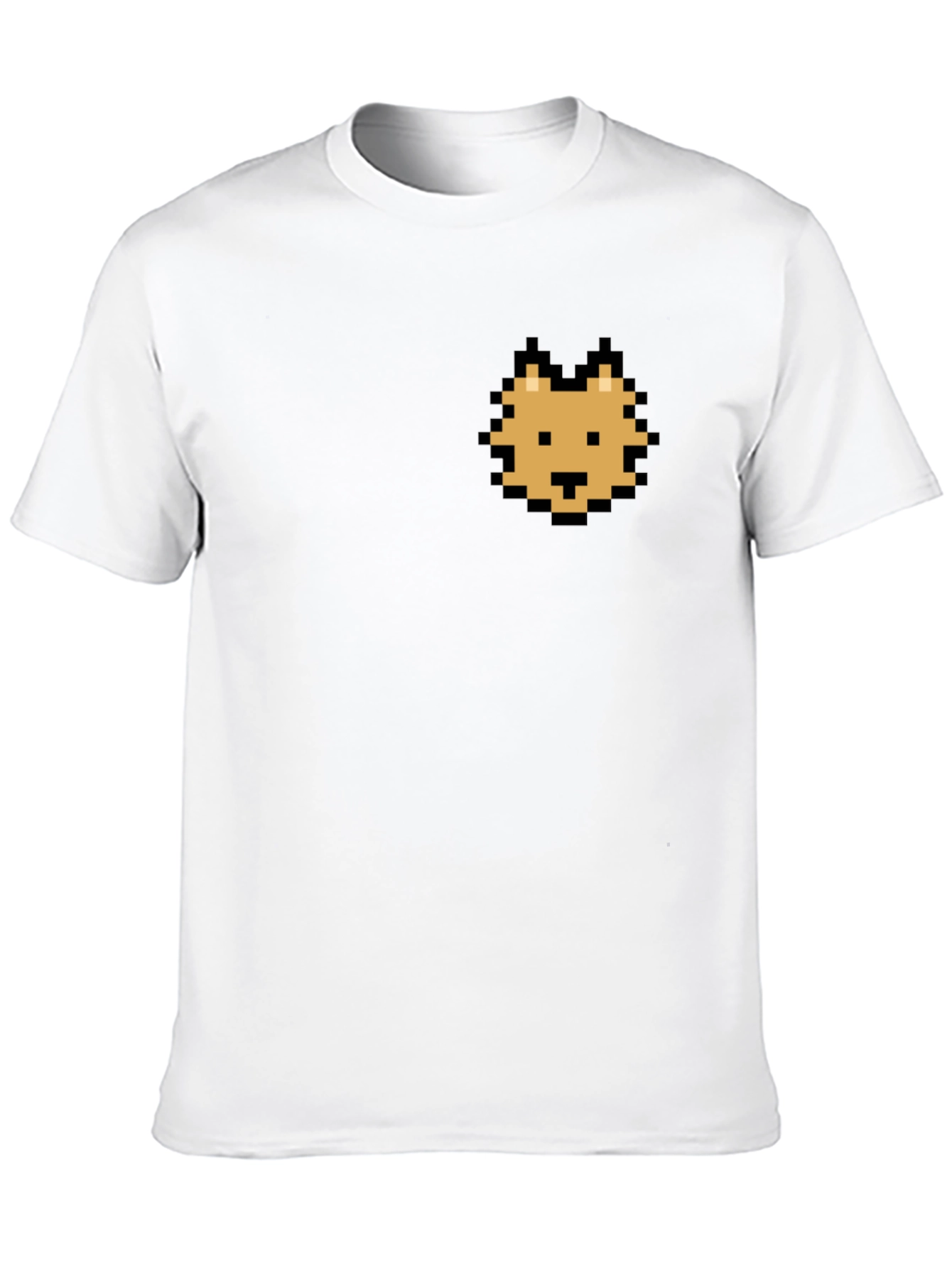 Pixel Cat Graphic Black T-Shirt