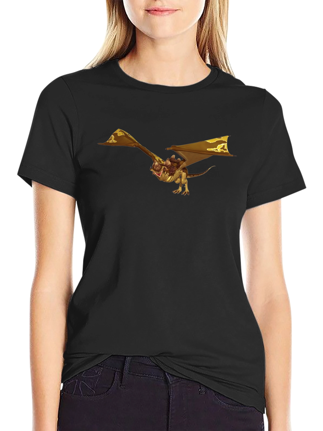 Dragon Rider Graphic Black T-Shirt