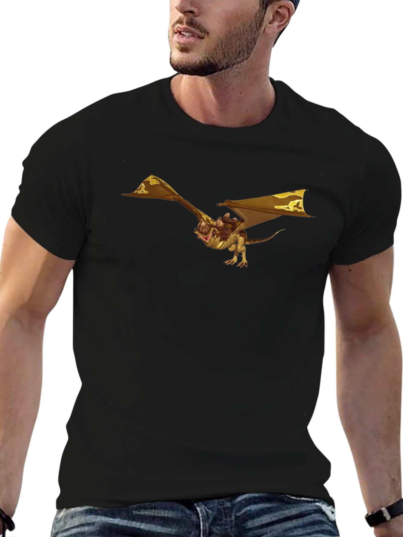 Dragon Rider Graphic Black T-Shirt