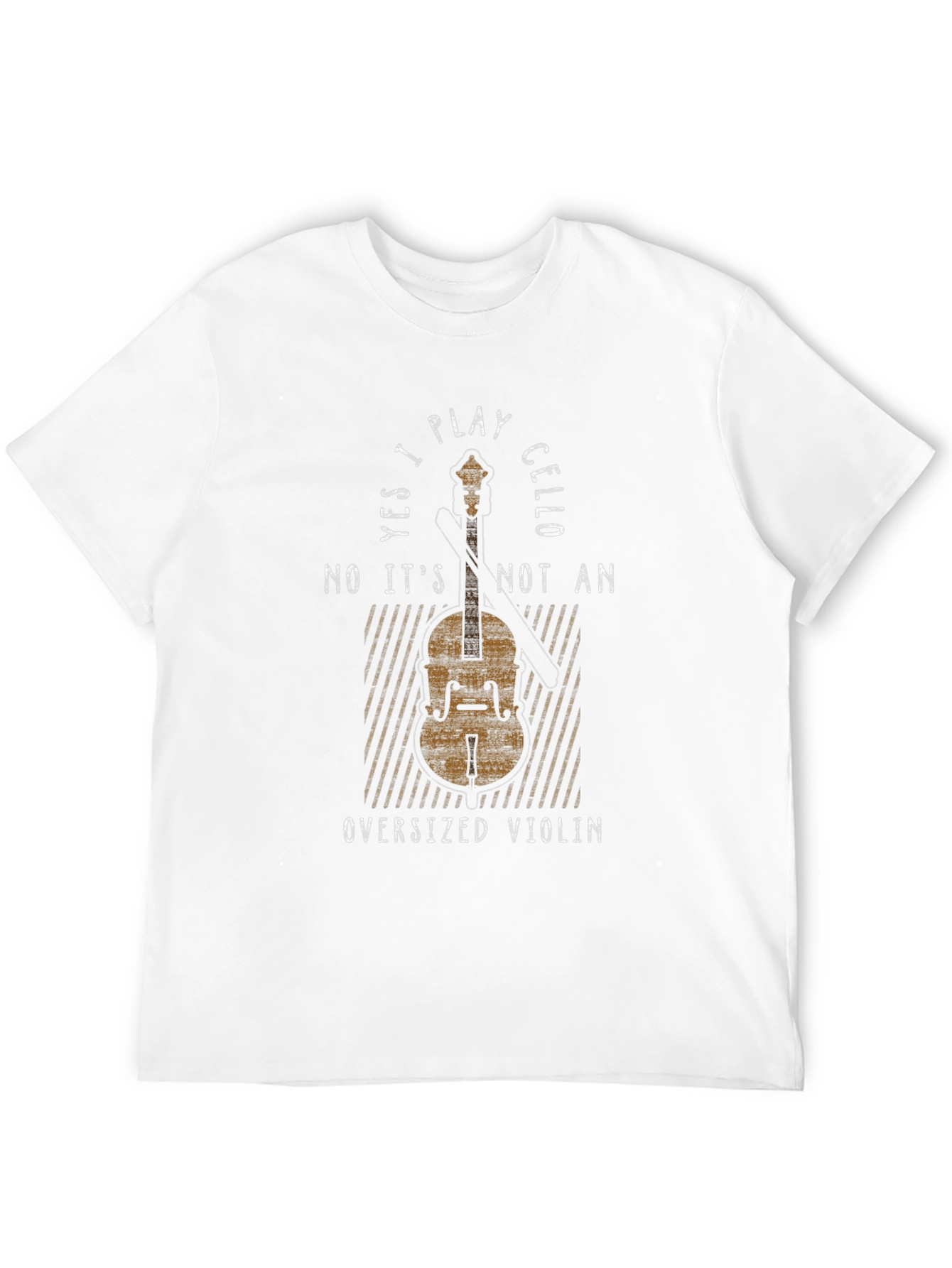 Cello Player T-Shirt: Funny Oversized Violin Tee