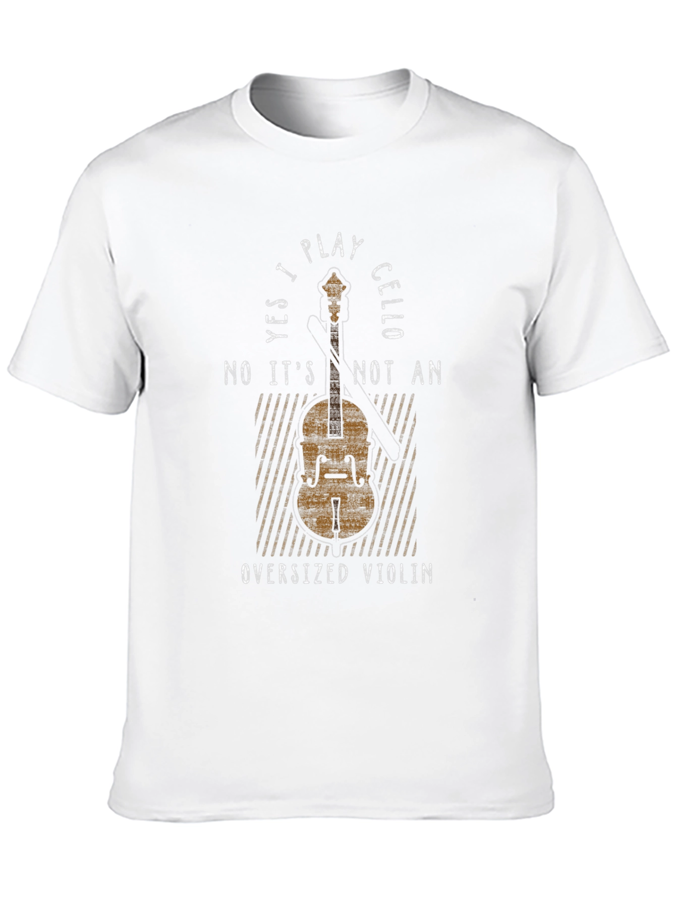 Cello Player T-Shirt: Funny Oversized Violin Tee