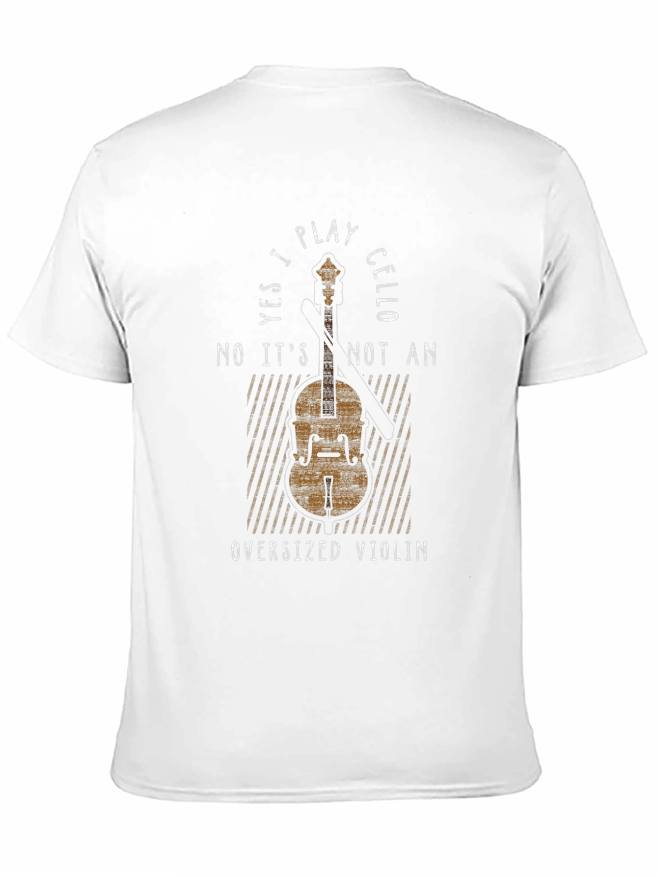 Cello Player T-Shirt: Funny Oversized Violin Tee