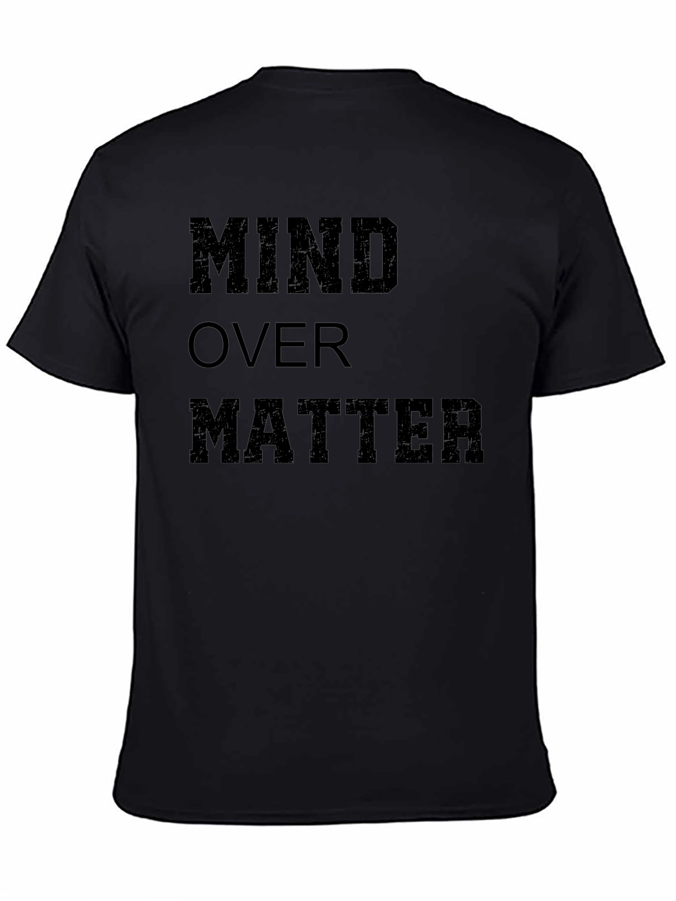 Mind Over Matter Black Graphic T-Shirt