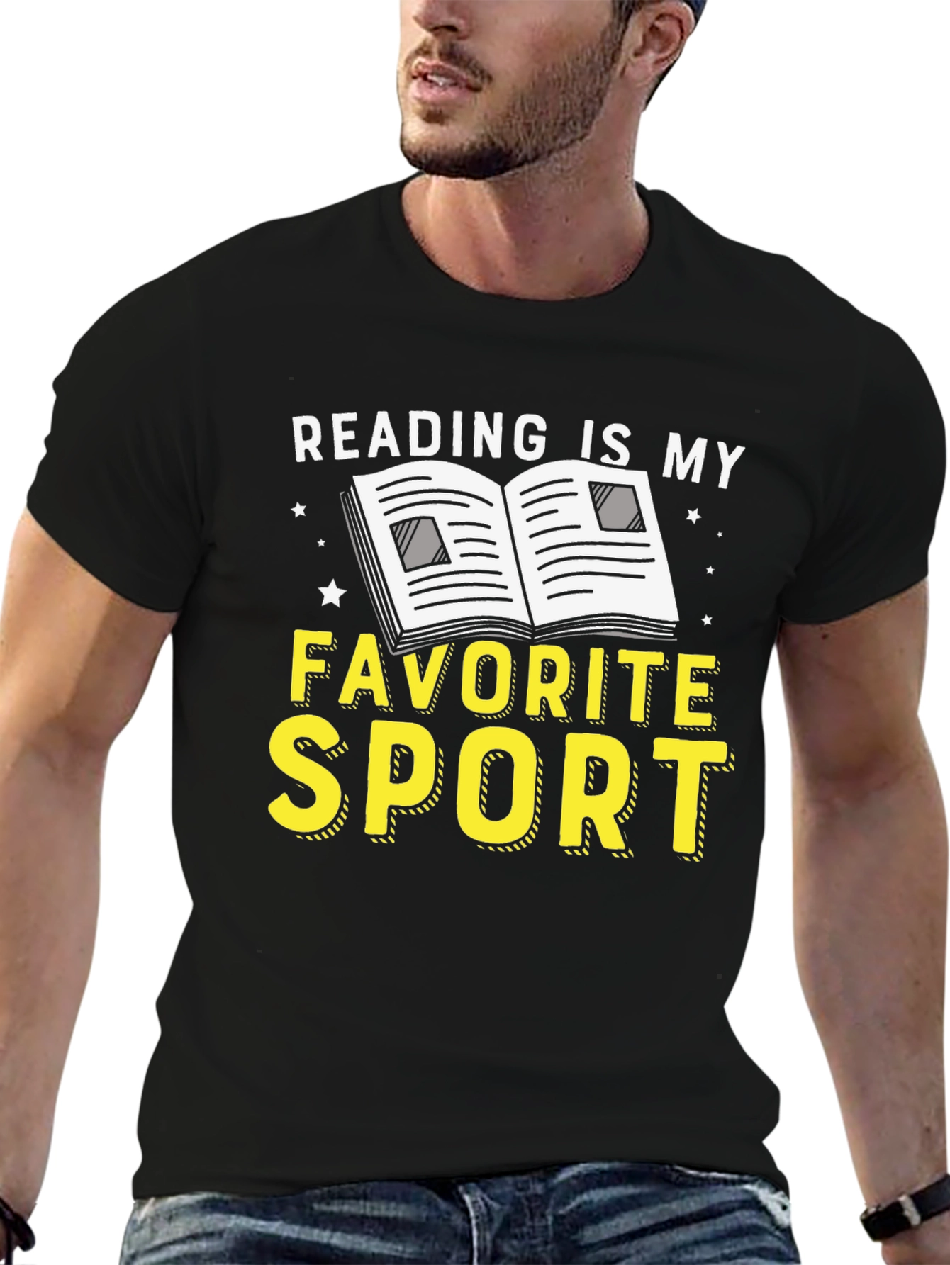 Reading is My Favorite Sport Graphic Tee