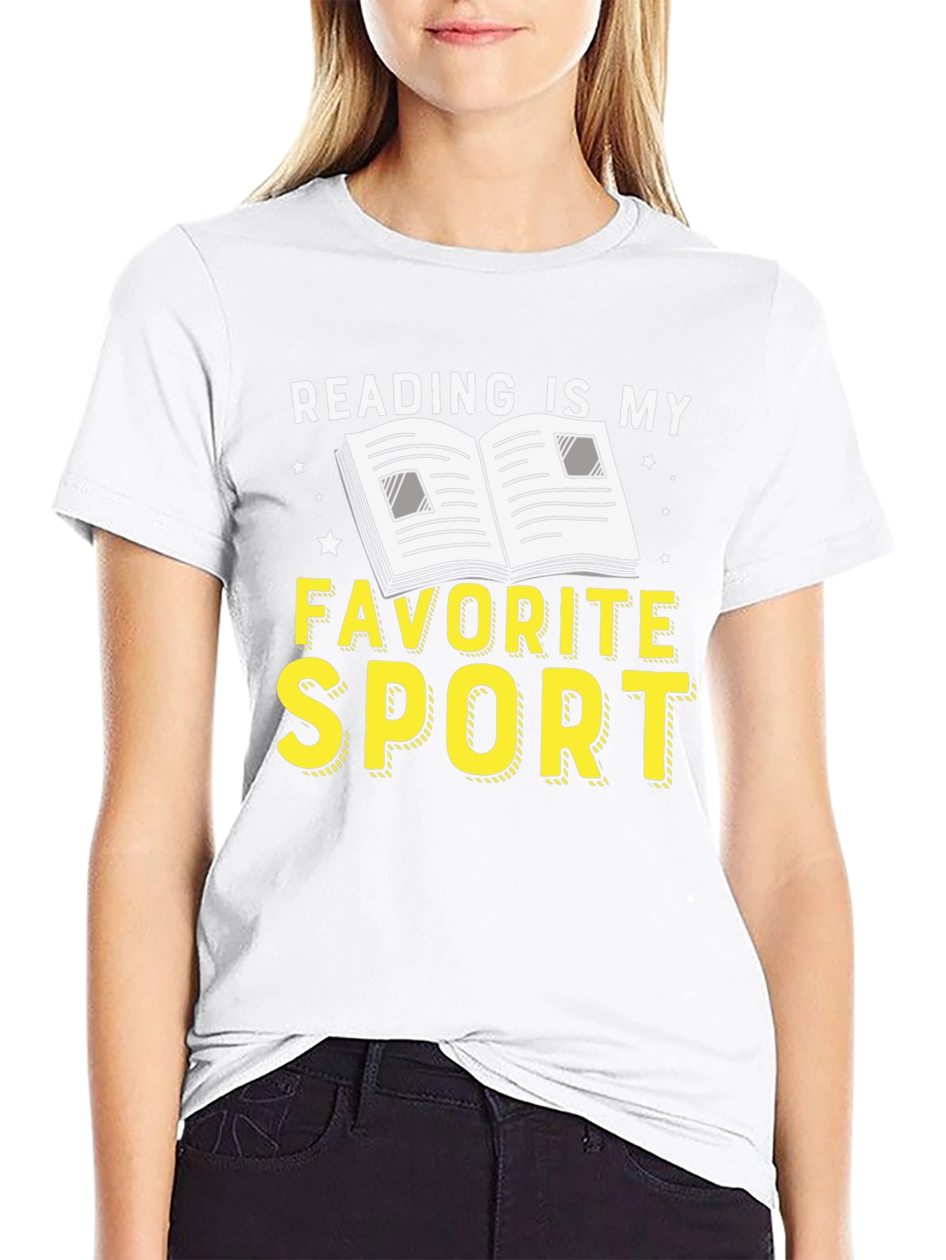 Reading is My Favorite Sport Graphic Tee