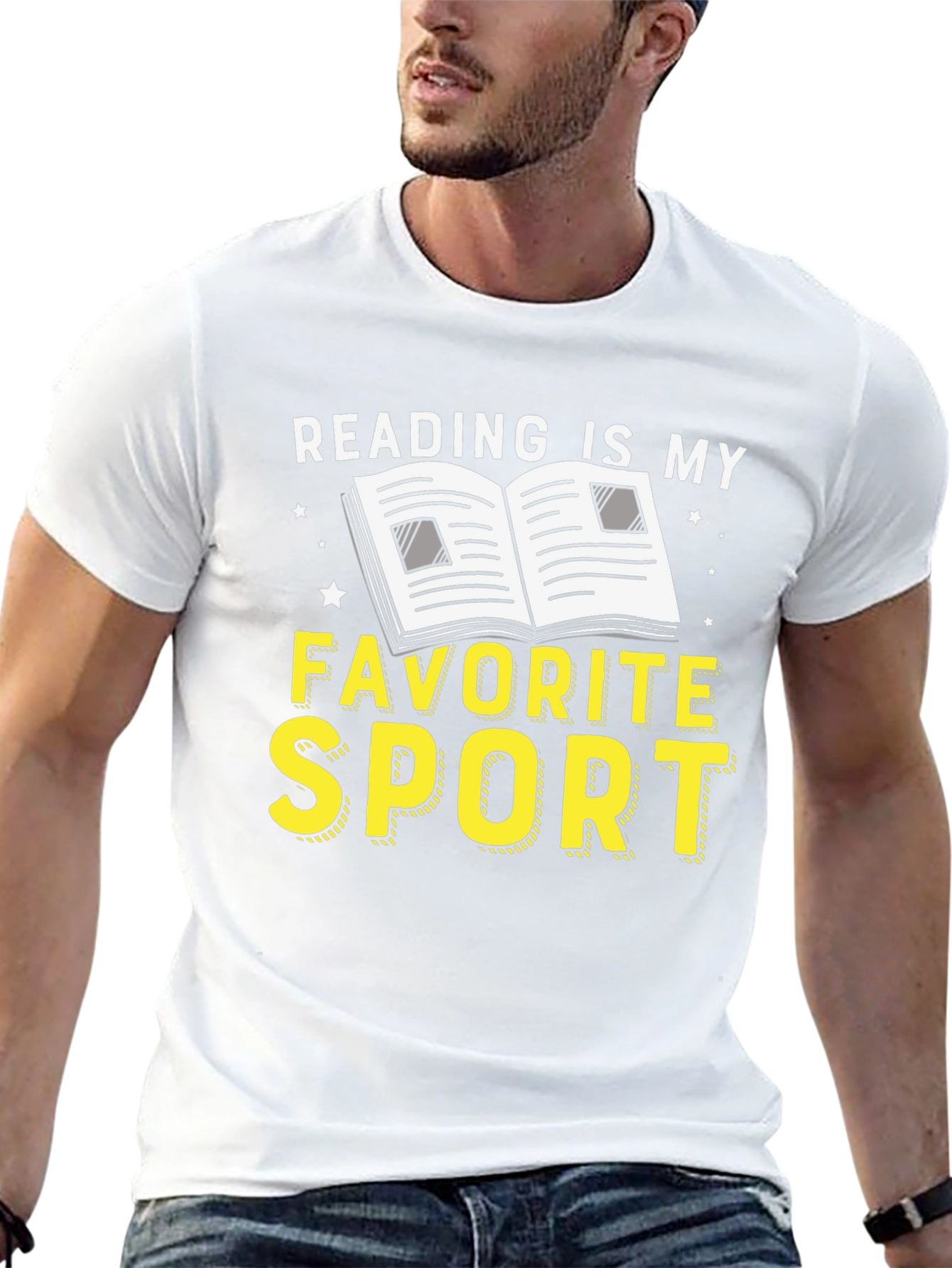 Reading is My Favorite Sport Graphic Tee