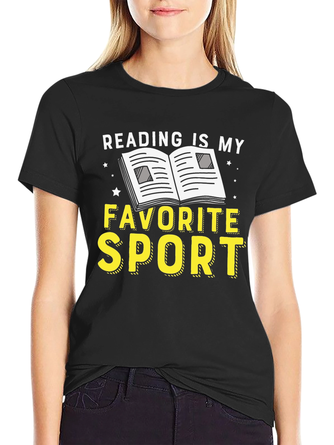 Reading is My Favorite Sport Graphic Tee