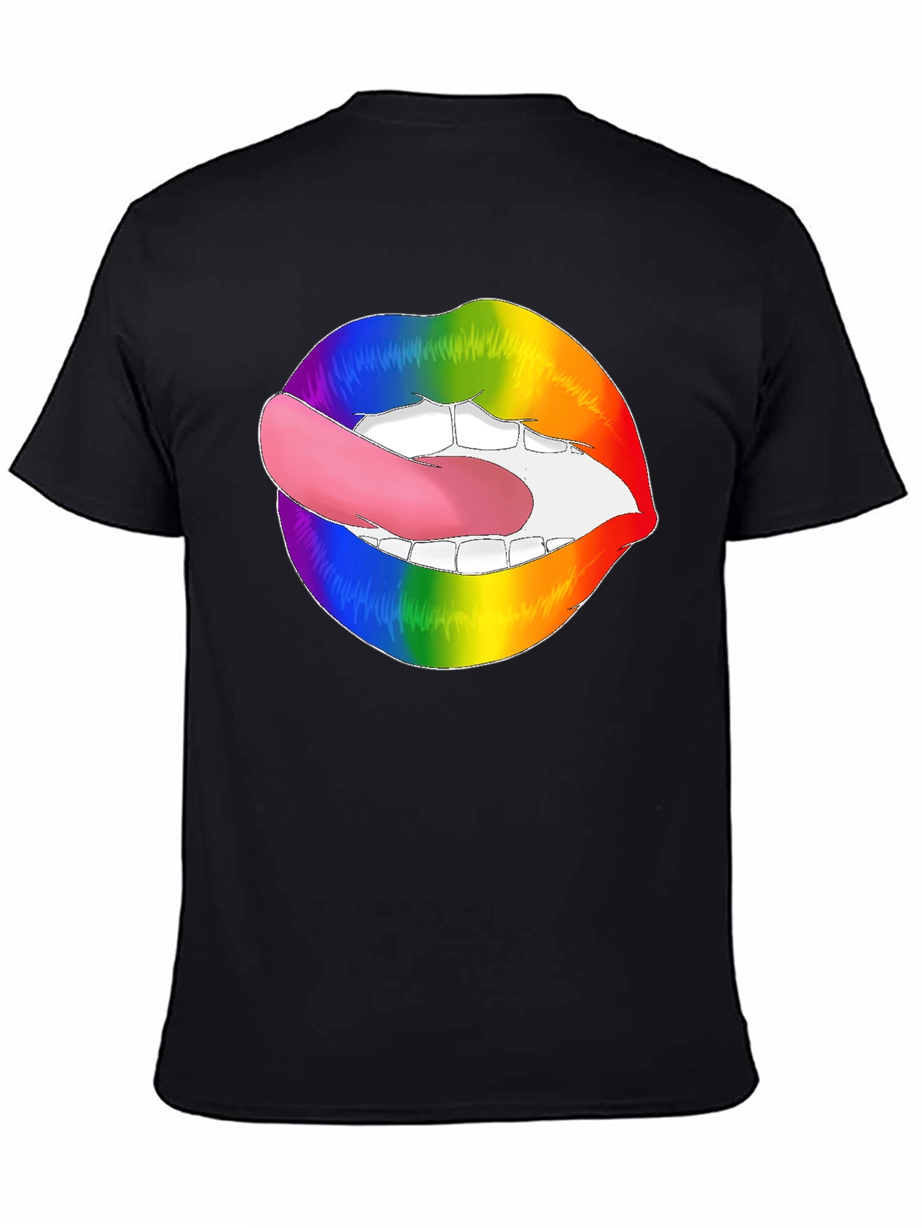 Rainbow Lips Tongue Out T-Shirt