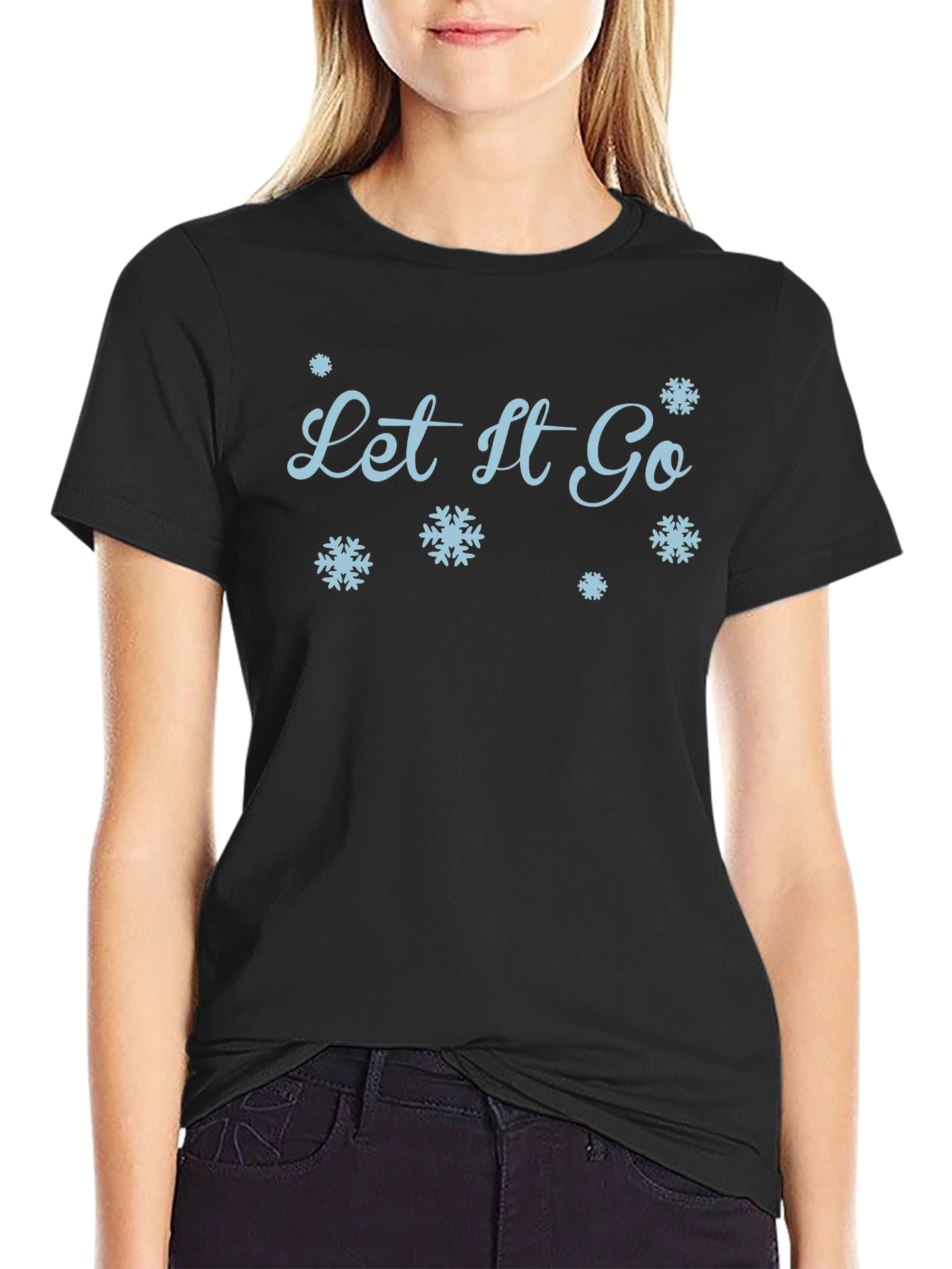 Let It Go Snowflake Graphic Tee